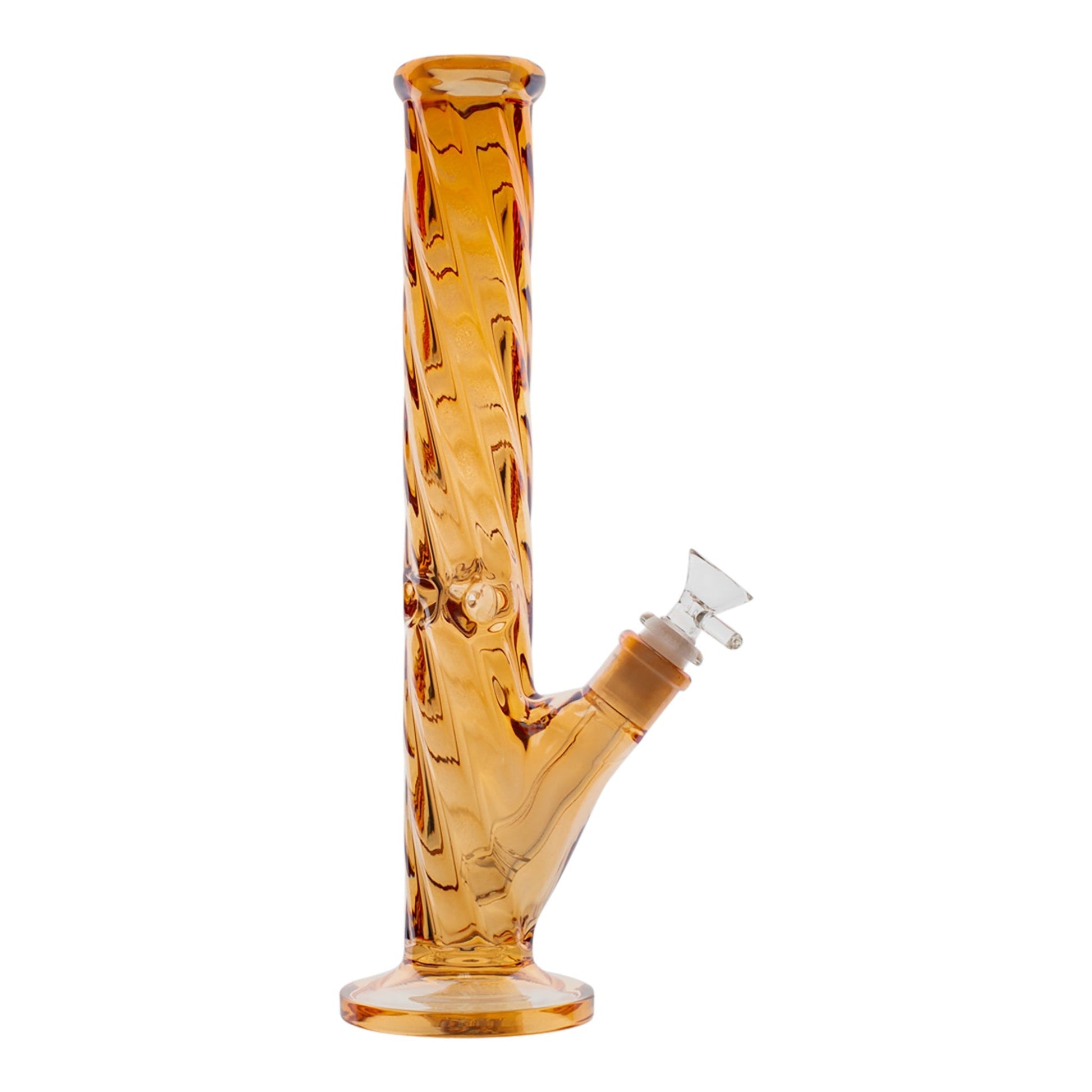 Amy Twisted Rainbow Straight Tube Bong 12.5in