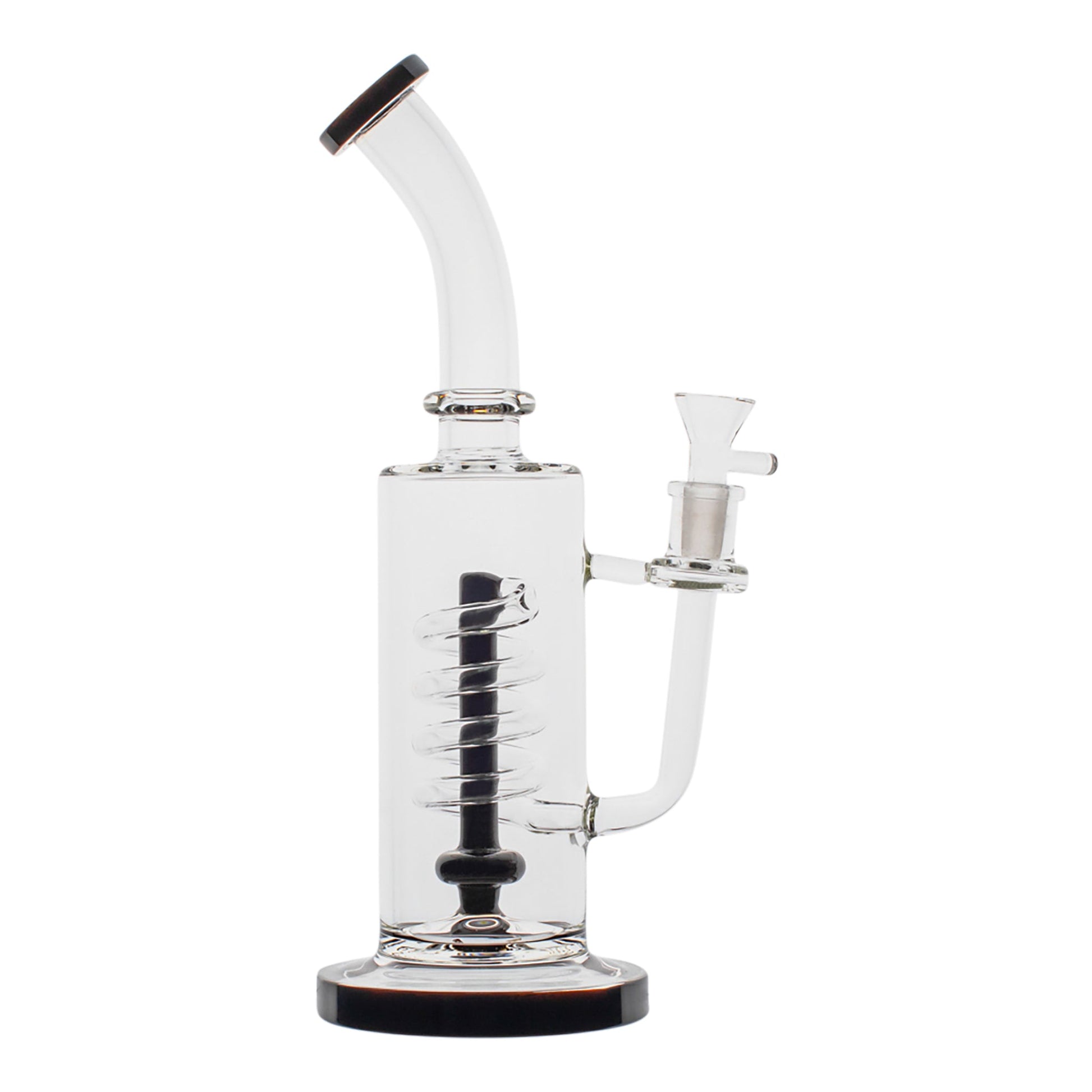 Twisting Helix Perc Bong 12in Borosilicate Glass
