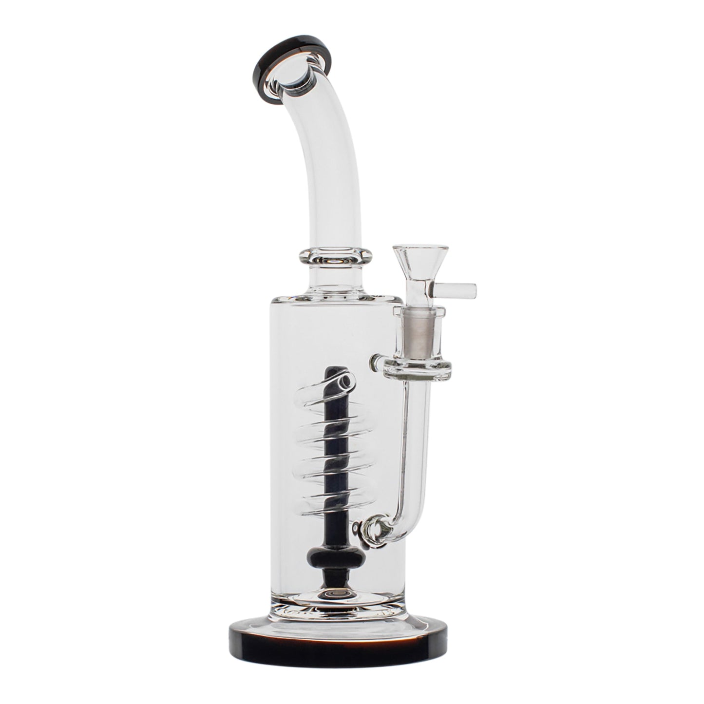 Twisting Helix Perc Bong 12in Borosilicate Glass