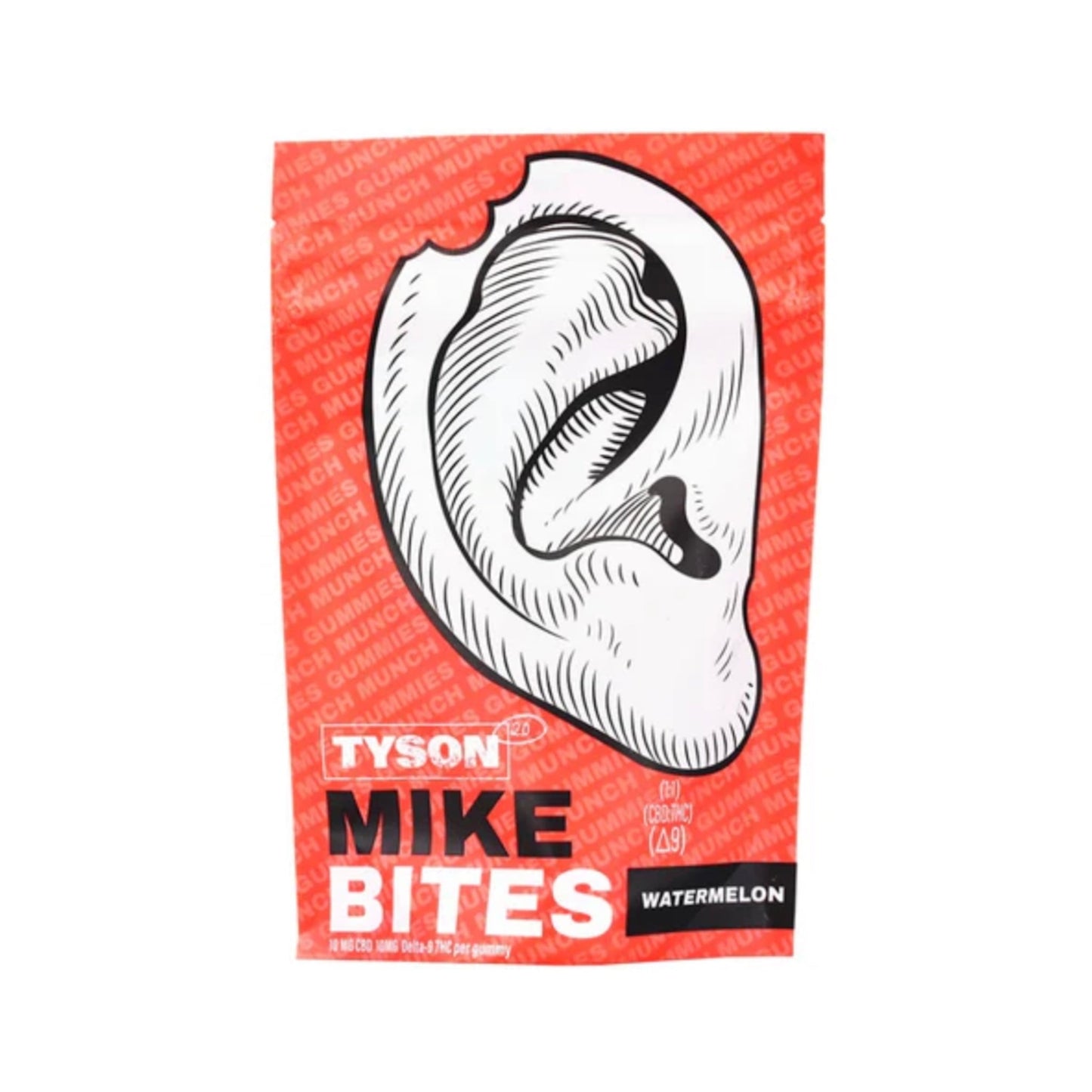 Tyson Delta 9 Watermelon Mike Bites Gummies 500mg