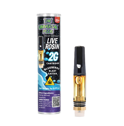 Universal Plug THC Live Rosin Cartridge 2000mg