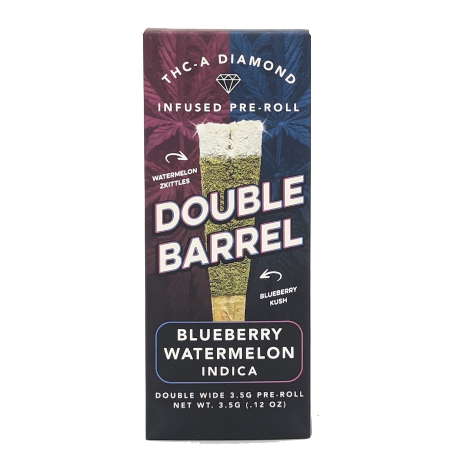 Uplift Double Barrel Blueberry Watermelon THC-A Pre-Rolls 3.5g