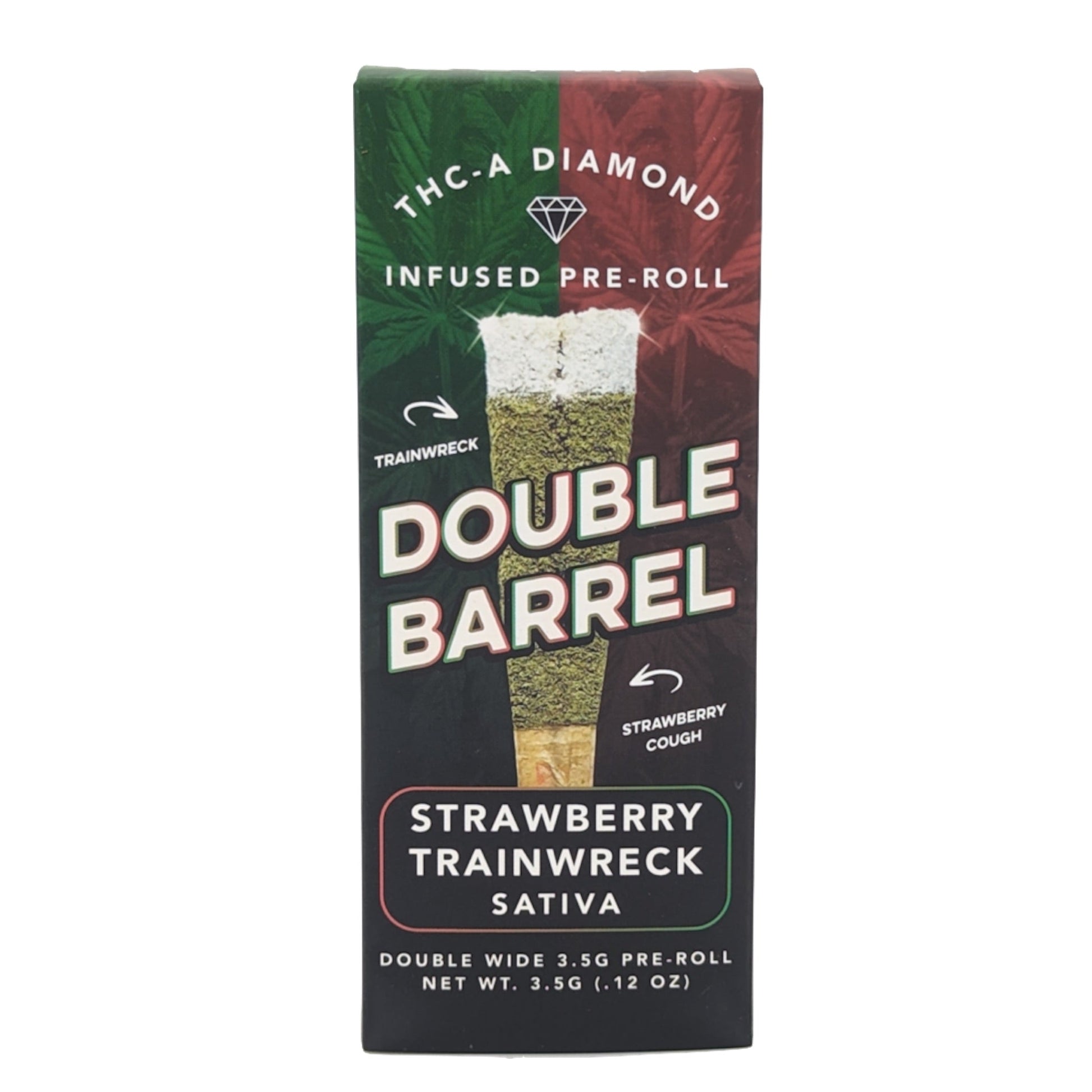 Double Barrel Strawberry Trainwreck THC-A Pre-Rolls 3.5g Uplift