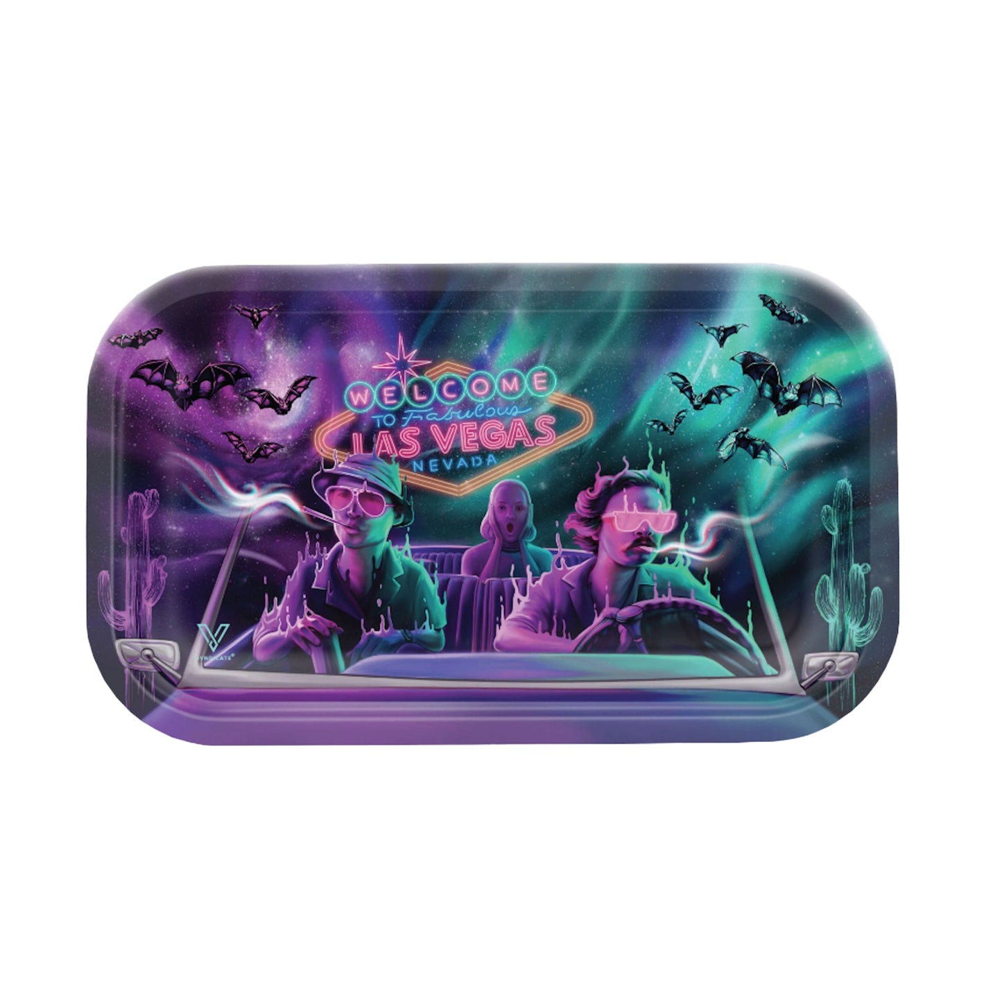V Syndicate Bat Country Metal Rolling Tray 7in