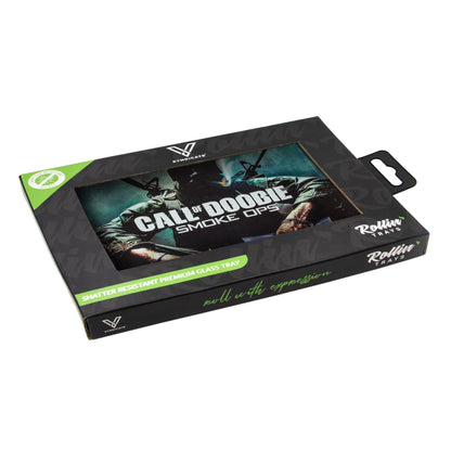 V Syndicate Call of Doobie Glass Rolling Tray 6.75in