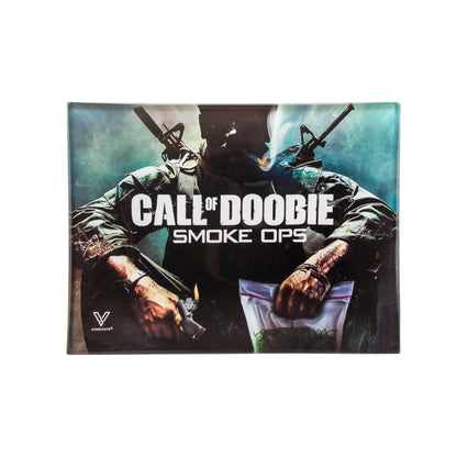 V Syndicate Call of Doobie Glass Rolling Tray 6.75in