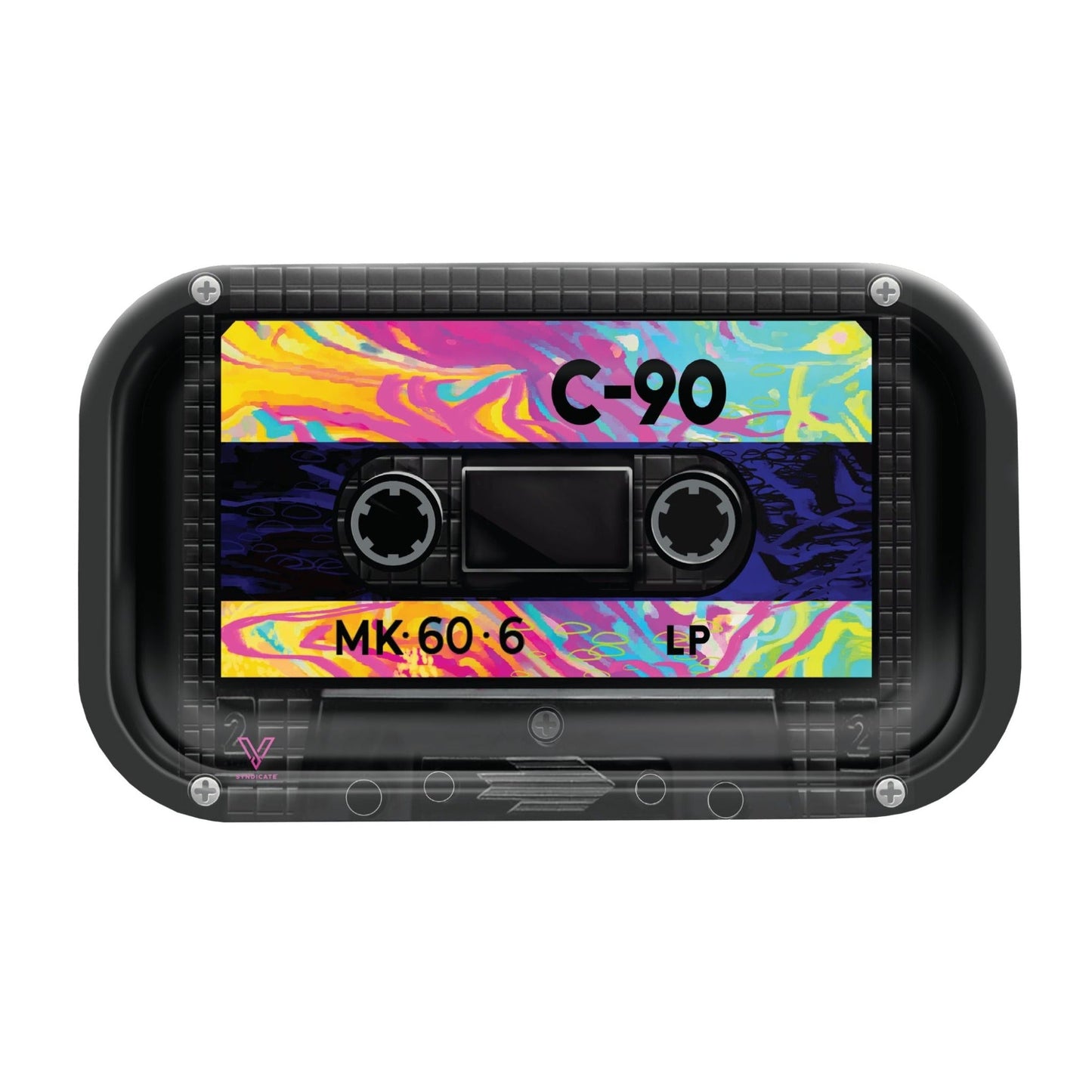 V Syndicate Cassette Metal Rolling Tray 7in