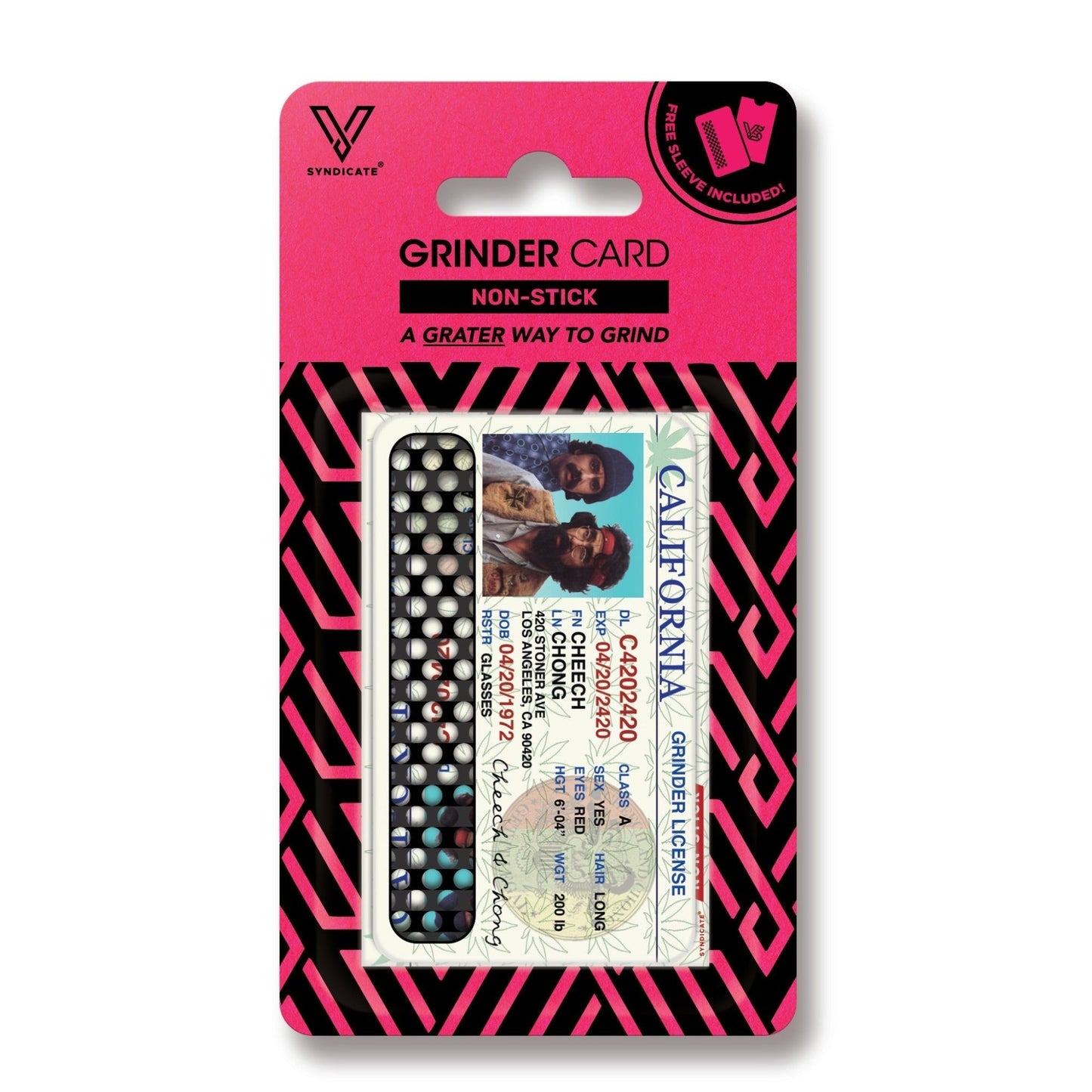 V Syndicate Cheech N Chong Nonstick Grinder Card