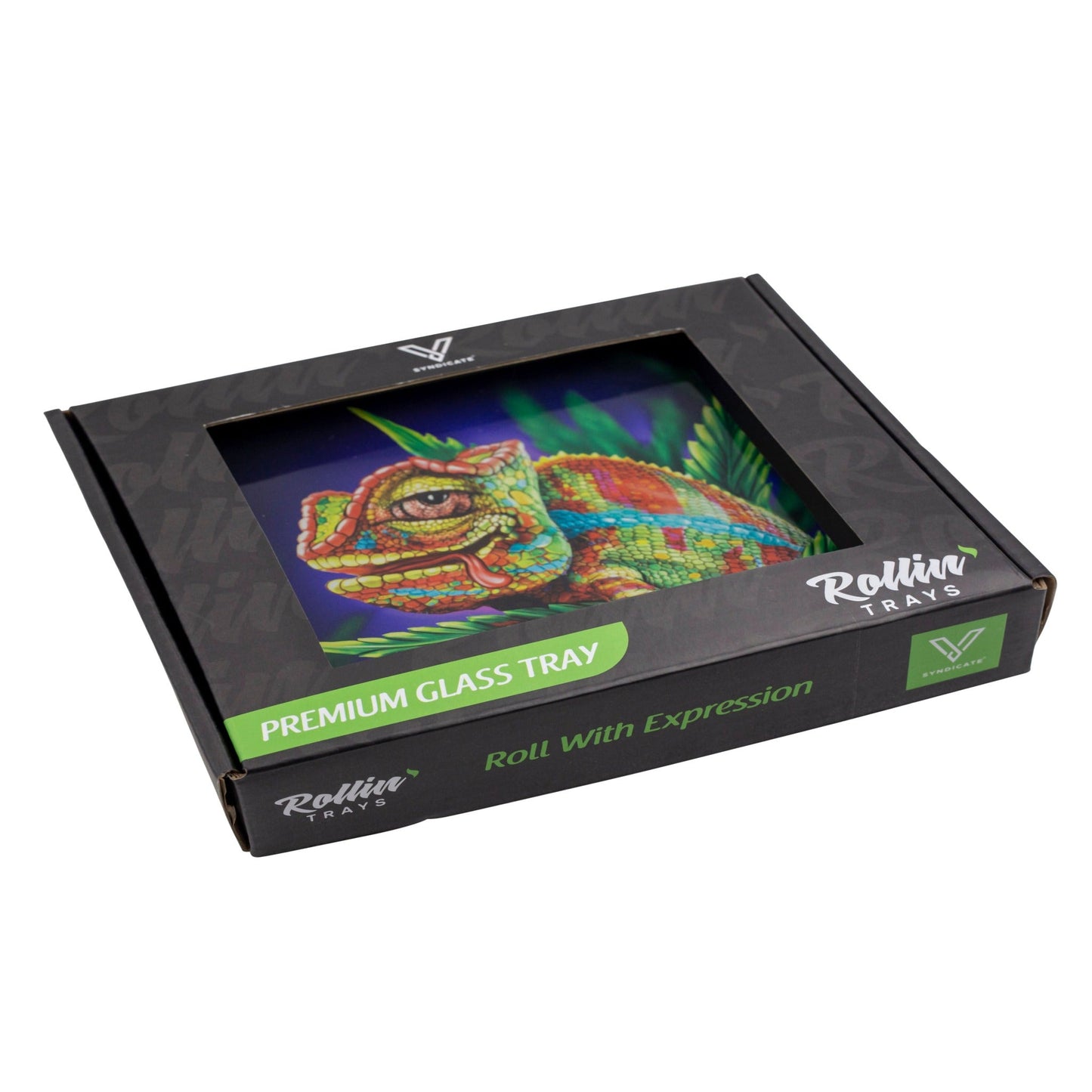V Syndicate Cloud 9 Chameleon Glass Rolling Tray 6.75in