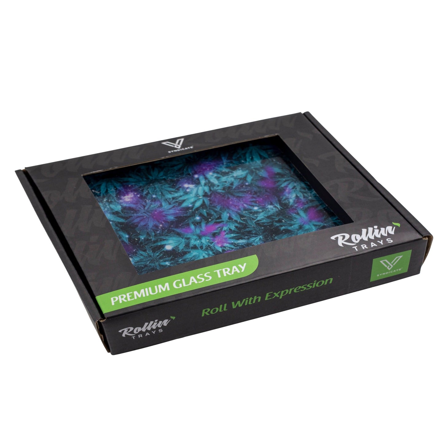 V Syndicate Cosmic Chronic Glass Rolling Tray 10.5in