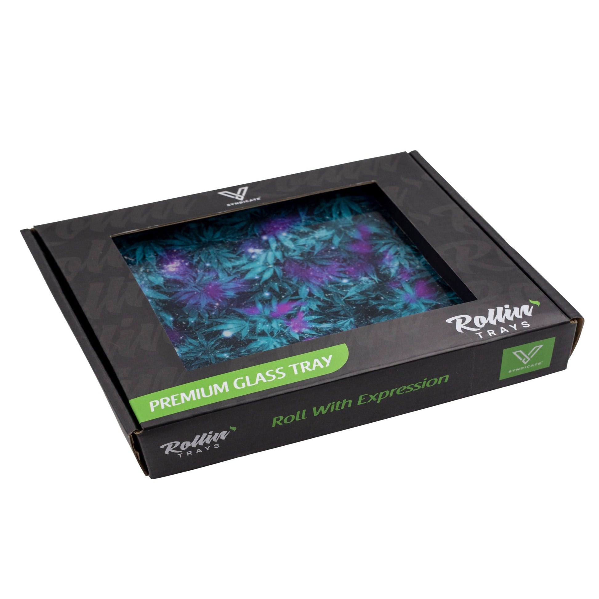 V Syndicate Cosmic Chronic Glass Rolling Tray 10.5in