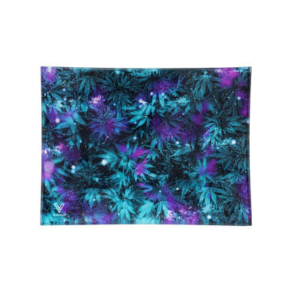 V Syndicate Cosmic Chronic Glass Rolling Tray 10.5in