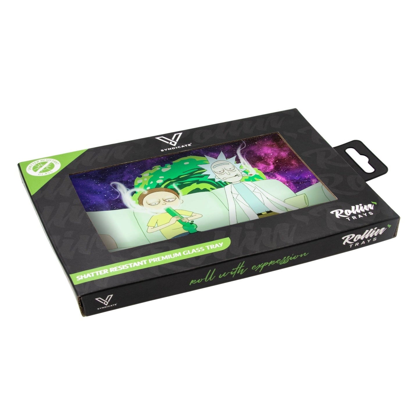 V Syndicate Couch Lock Glass Rolling Tray 6.75in