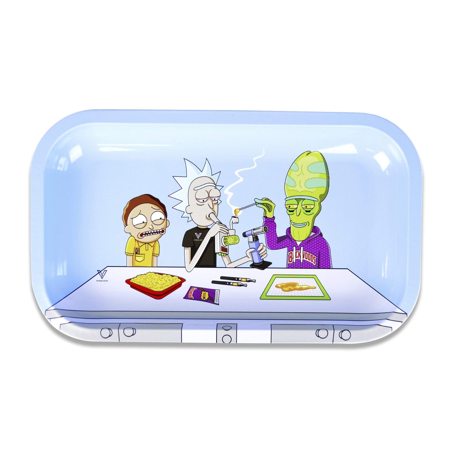 V Syndicate Dab Portal Metal Rolling Tray 7in