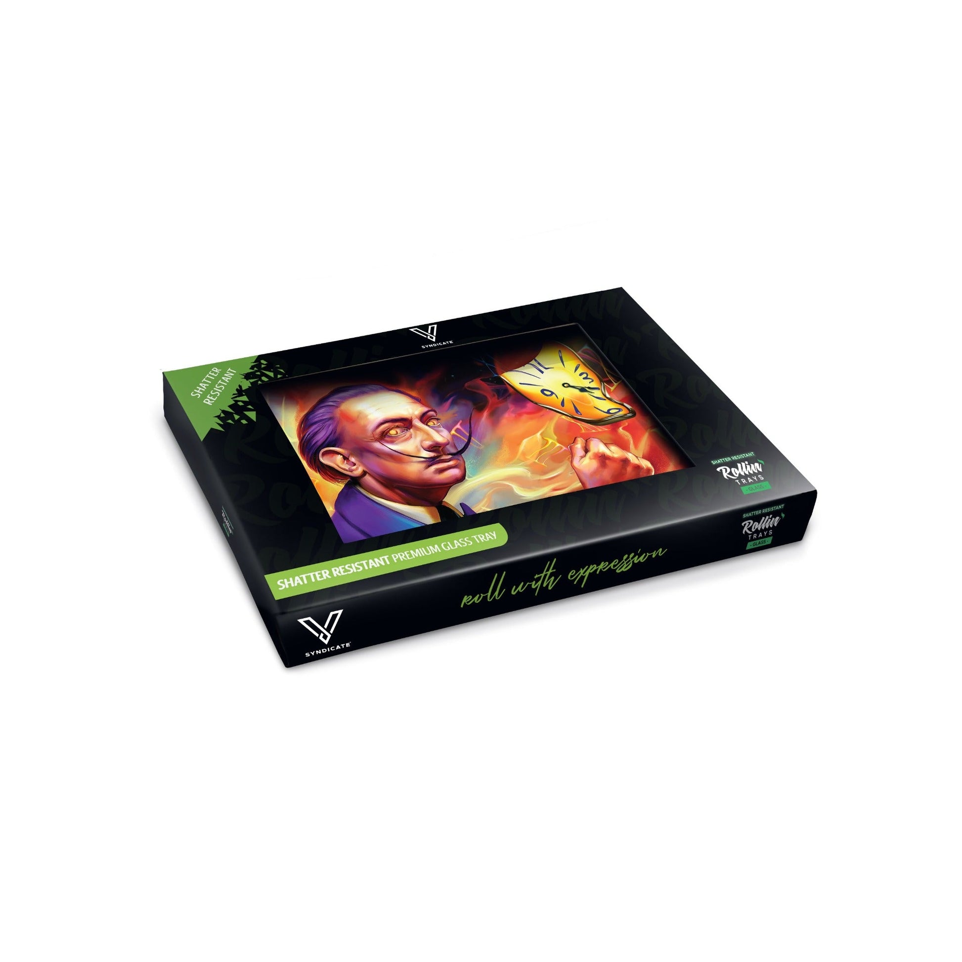 V Syndicate Dalirious Glass Rolling Tray 6.75in