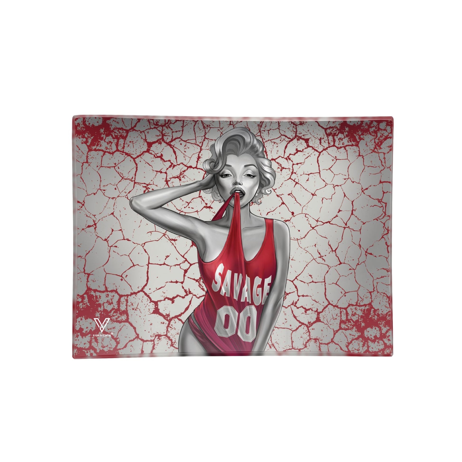 V Syndicate Dank Diva Glass Rolling Tray Small