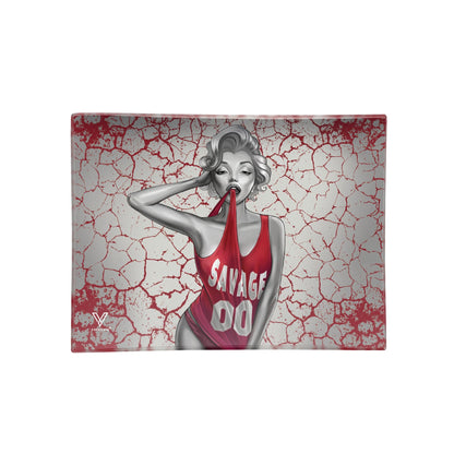 V Syndicate Dank Diva Glass Rolling Tray Small