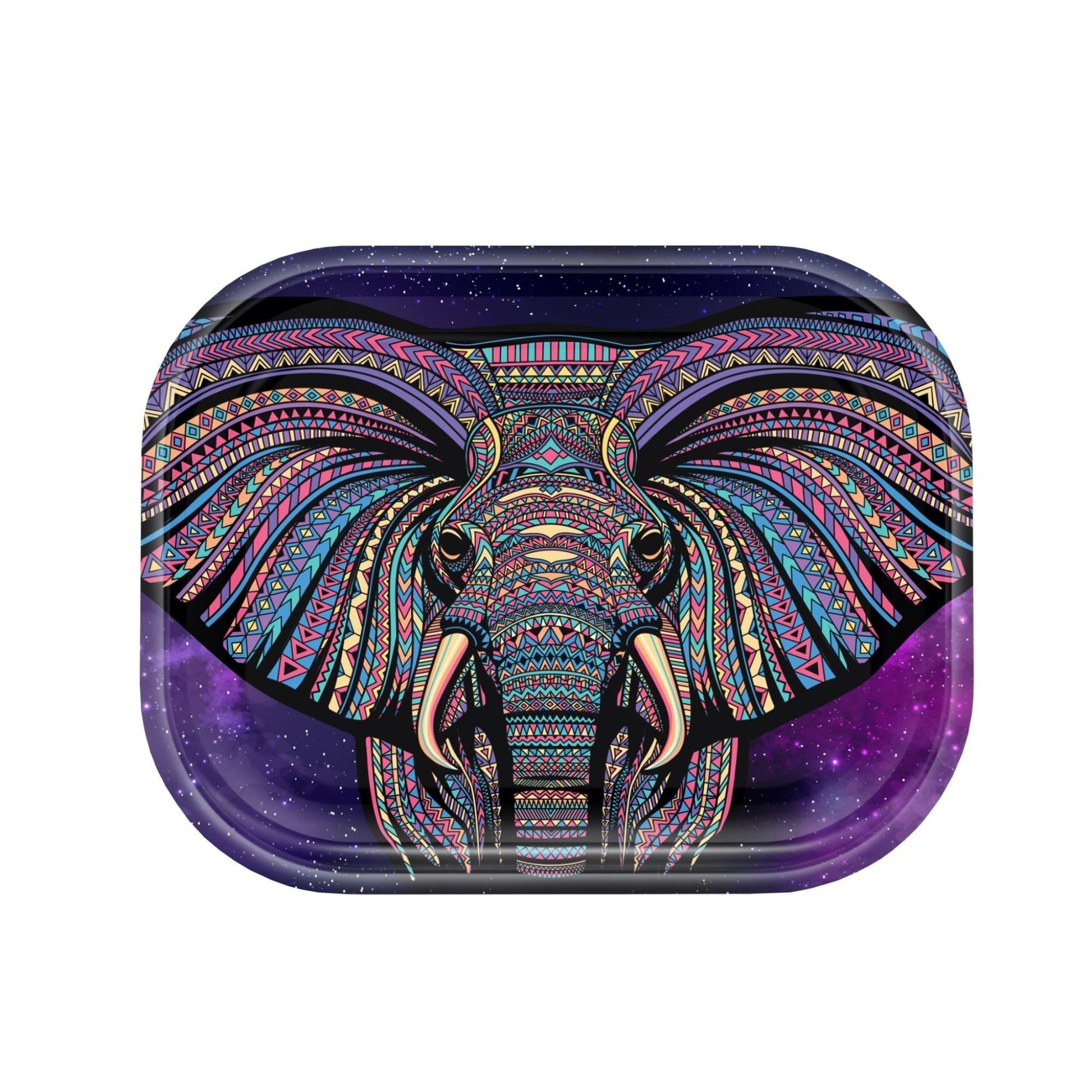 V Syndicate Elephant Metal Rolling Tray 7in x 5.75in