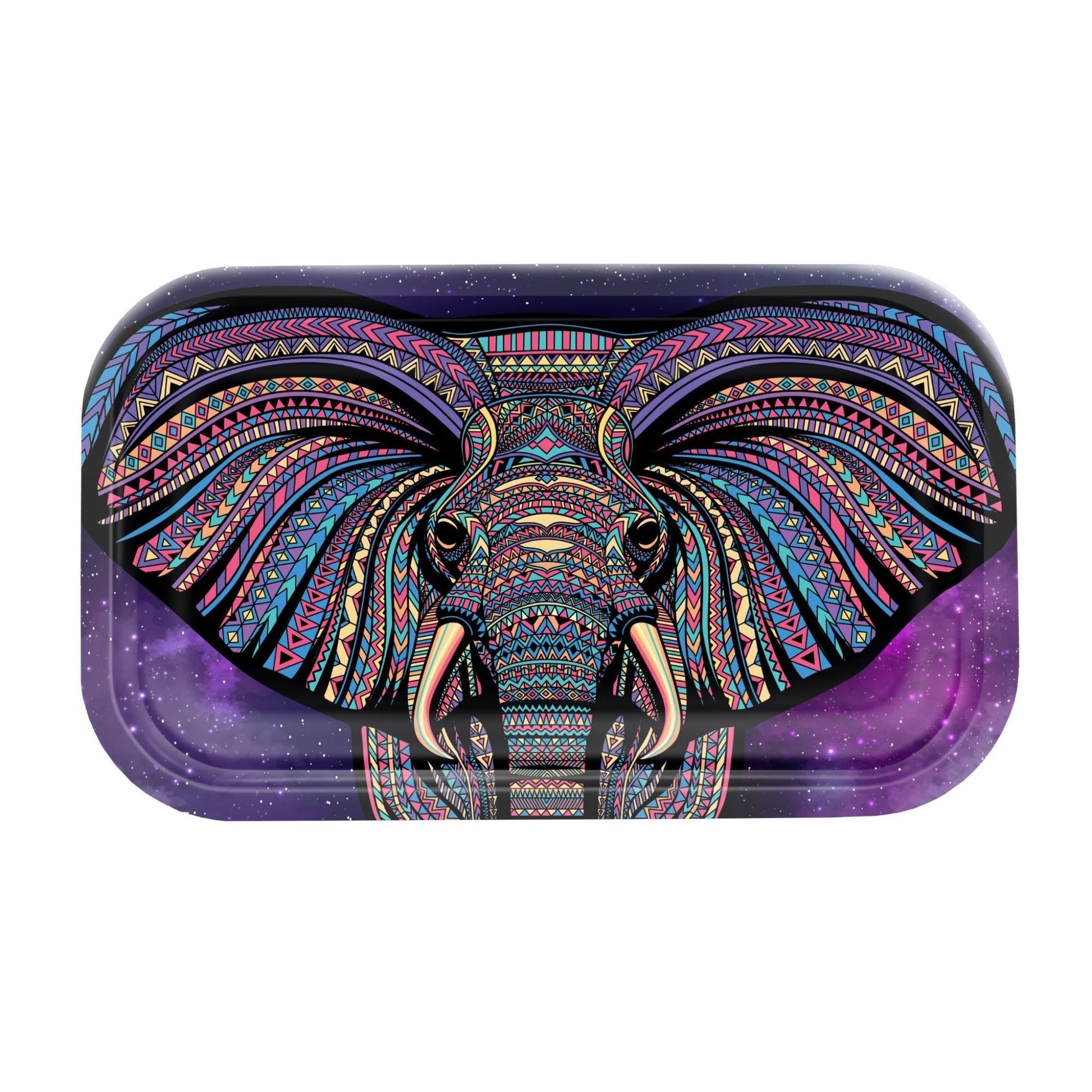 V Syndicate Elephant Metal Rolling Tray 7in x 5.75in