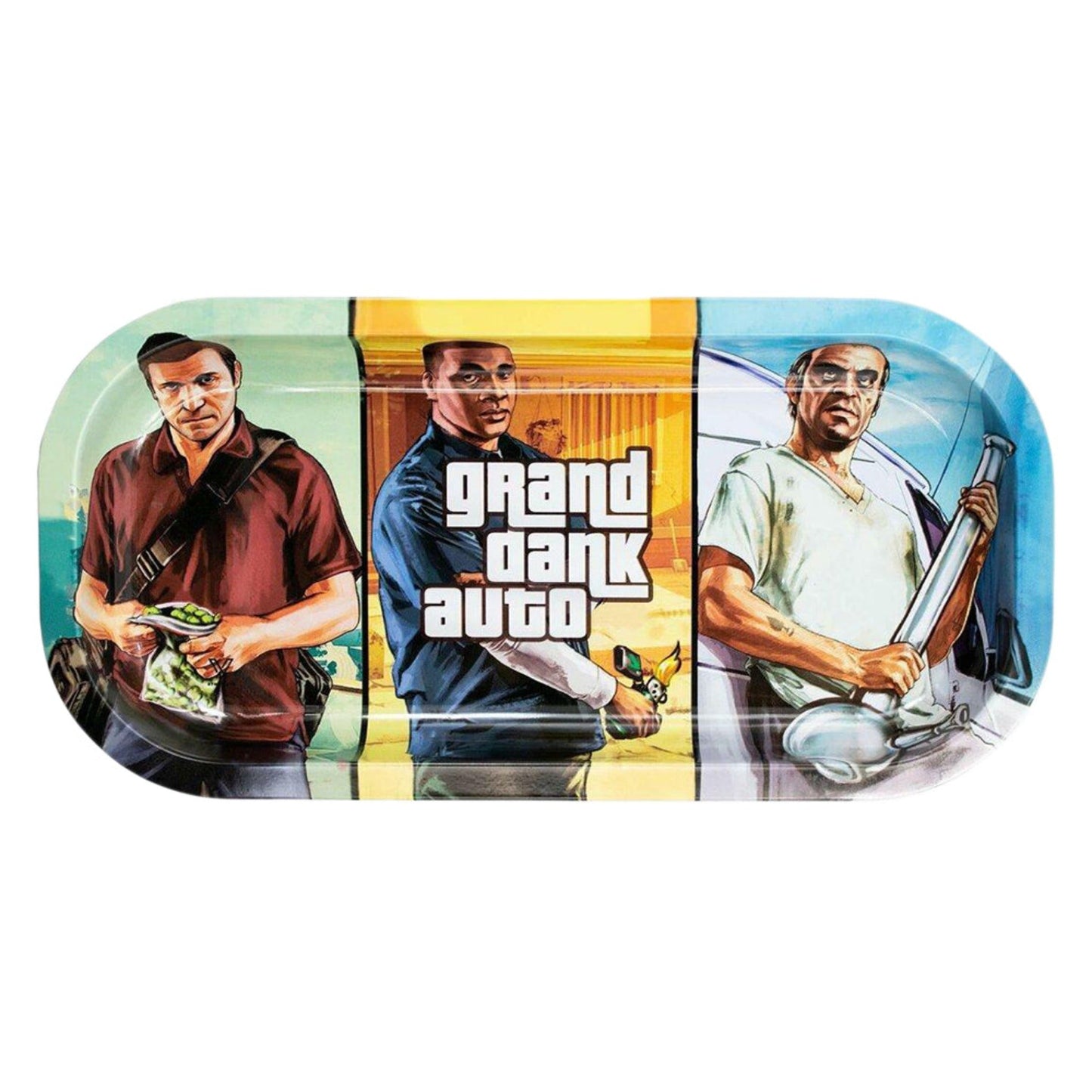 V Syndicate Grand Dank Auto Metal Rolling Tray 8in