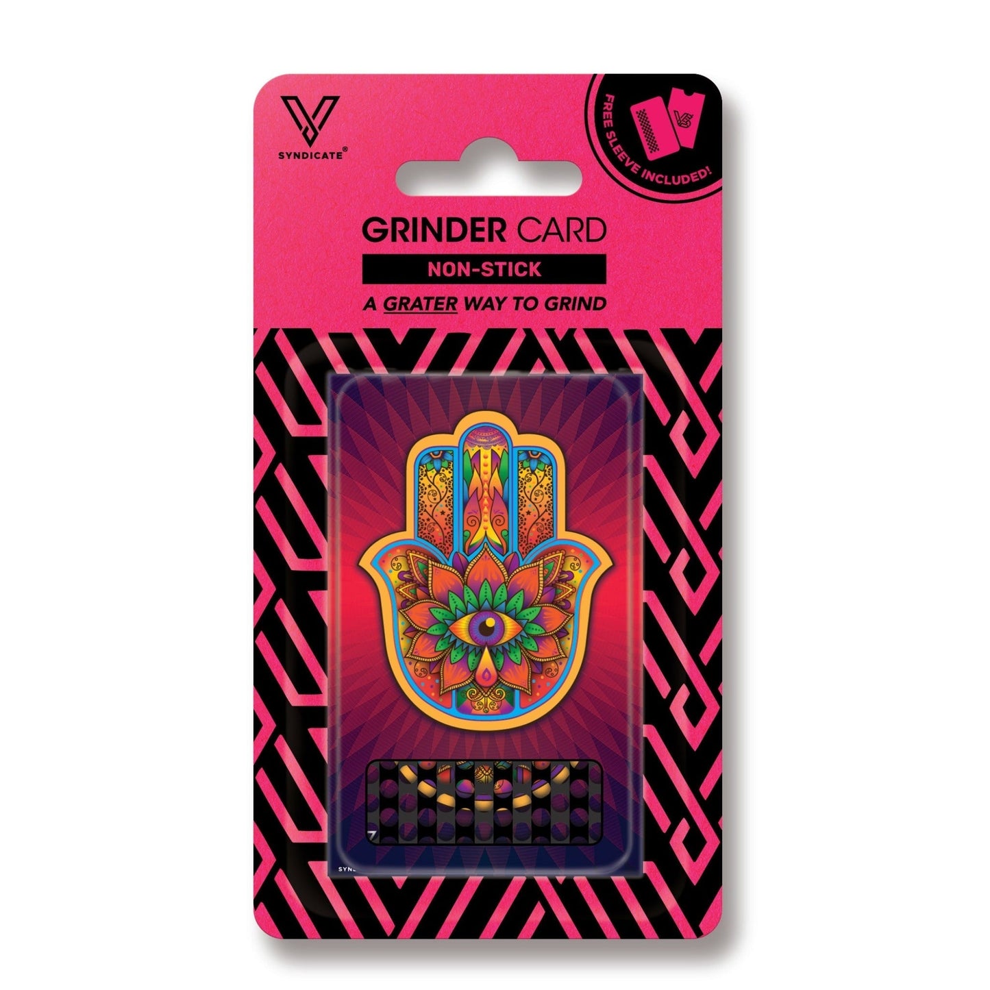 V Syndicate Hamsa Red Nonstick Grinder Card