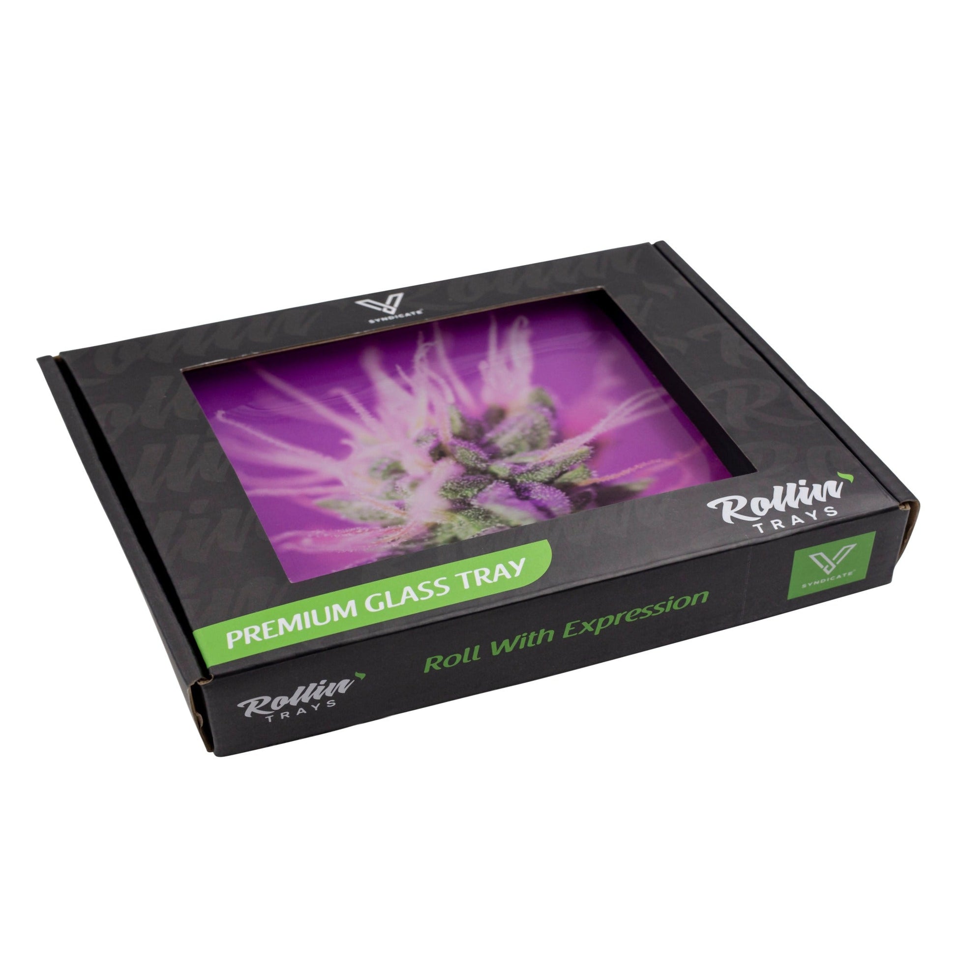 V Syndicate Pink Lemonade Glass Rolling Tray 6.75in