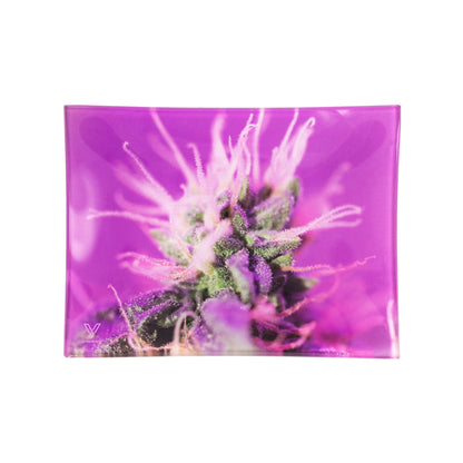 V Syndicate Pink Lemonade Glass Rolling Tray 6.75in