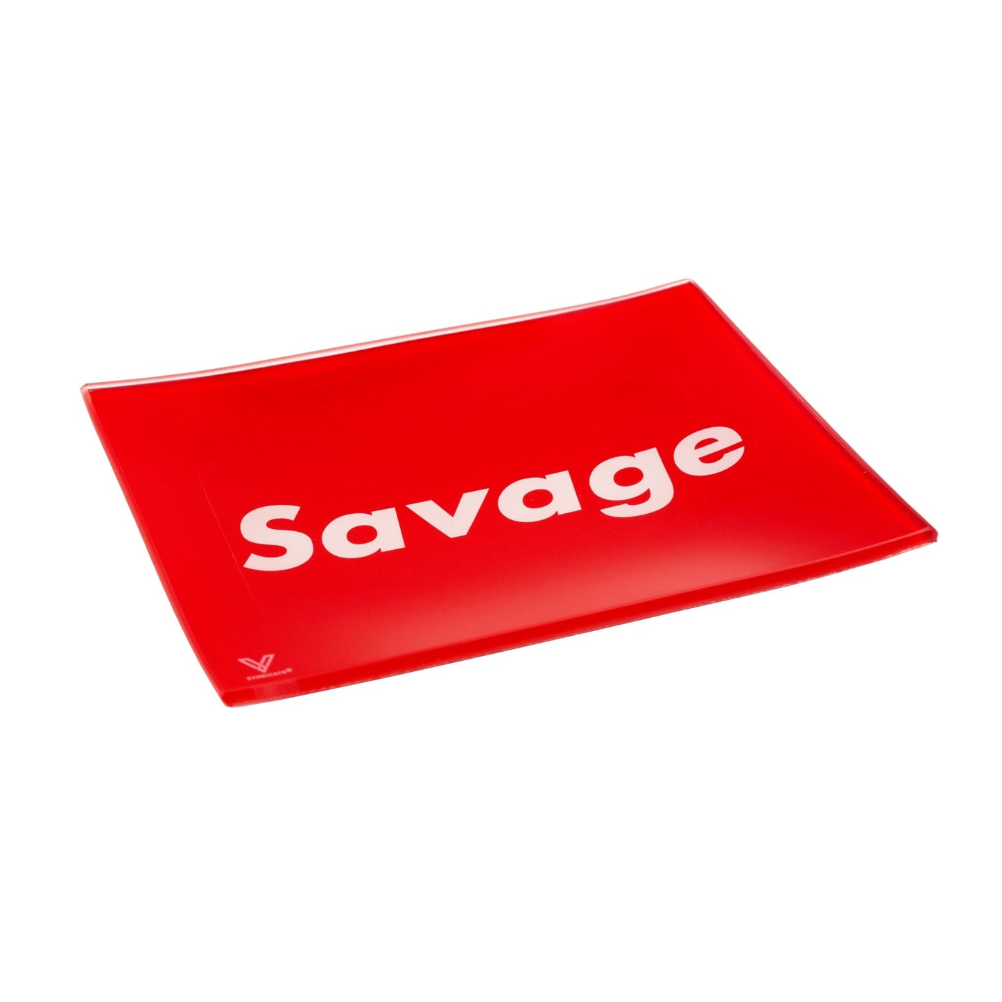 V Syndicate Savage Glass Rolling Tray 10.5in