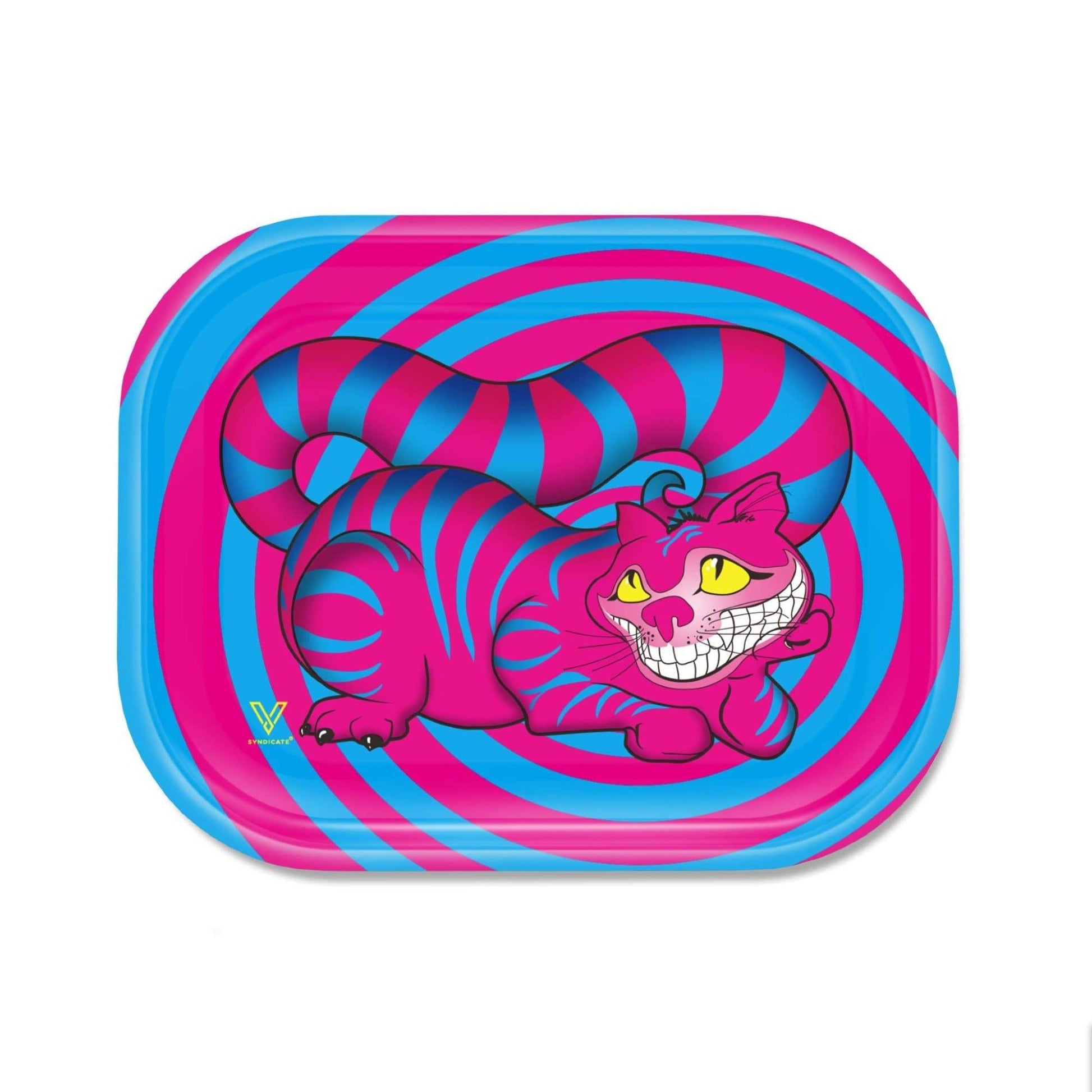 V Syndicate Seshigher Cat Metal Rolling Tray 7in