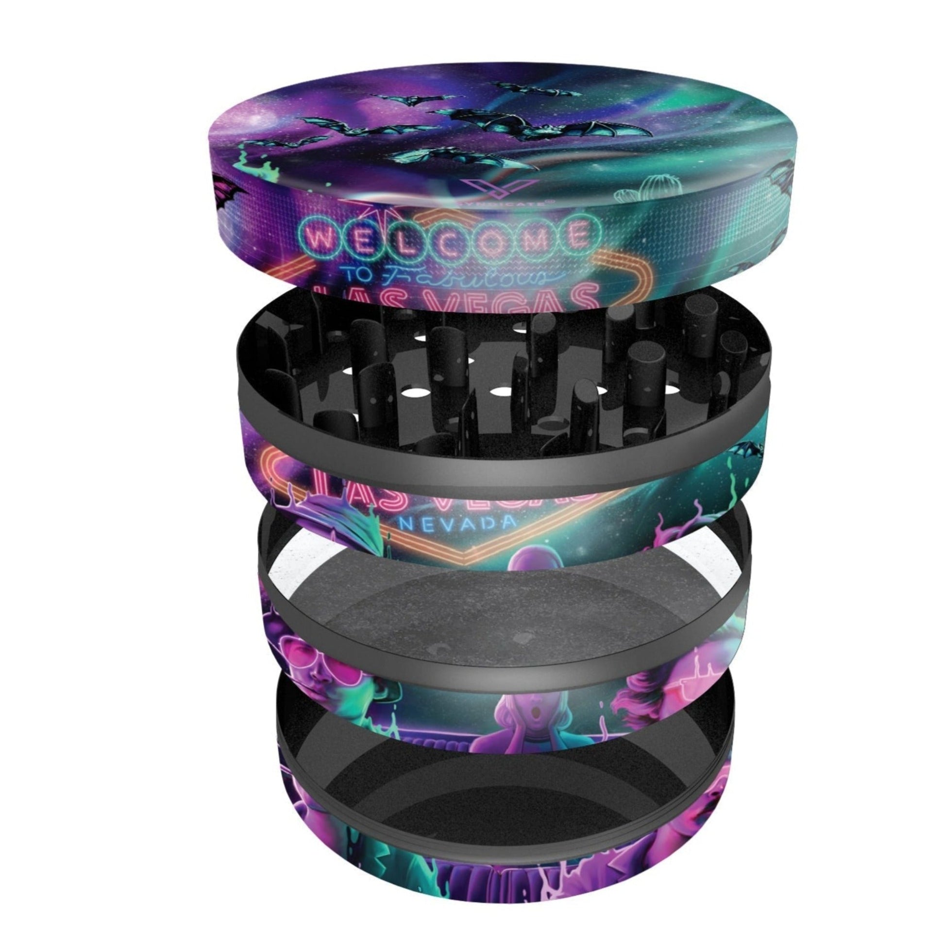 V Syndicate Sharp Shred 360 Bat Country Grinder Metal 55mm