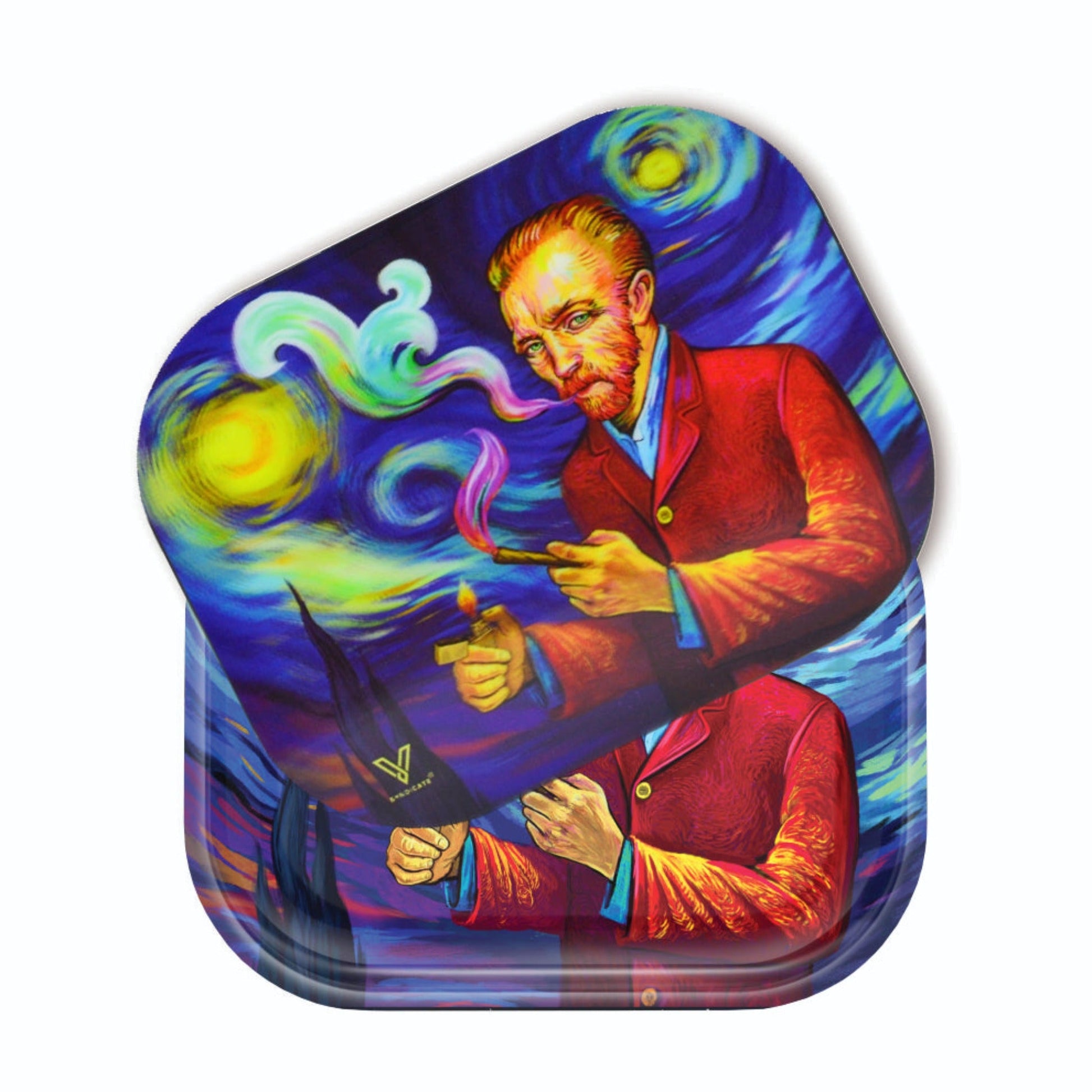 V Syndicate Smoky Night Roll n Go Set Metal Rolling Tray