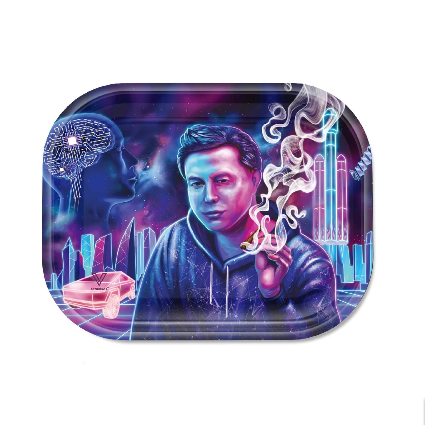 V Syndicate Space X-Hale Metal Rolling Tray 7in