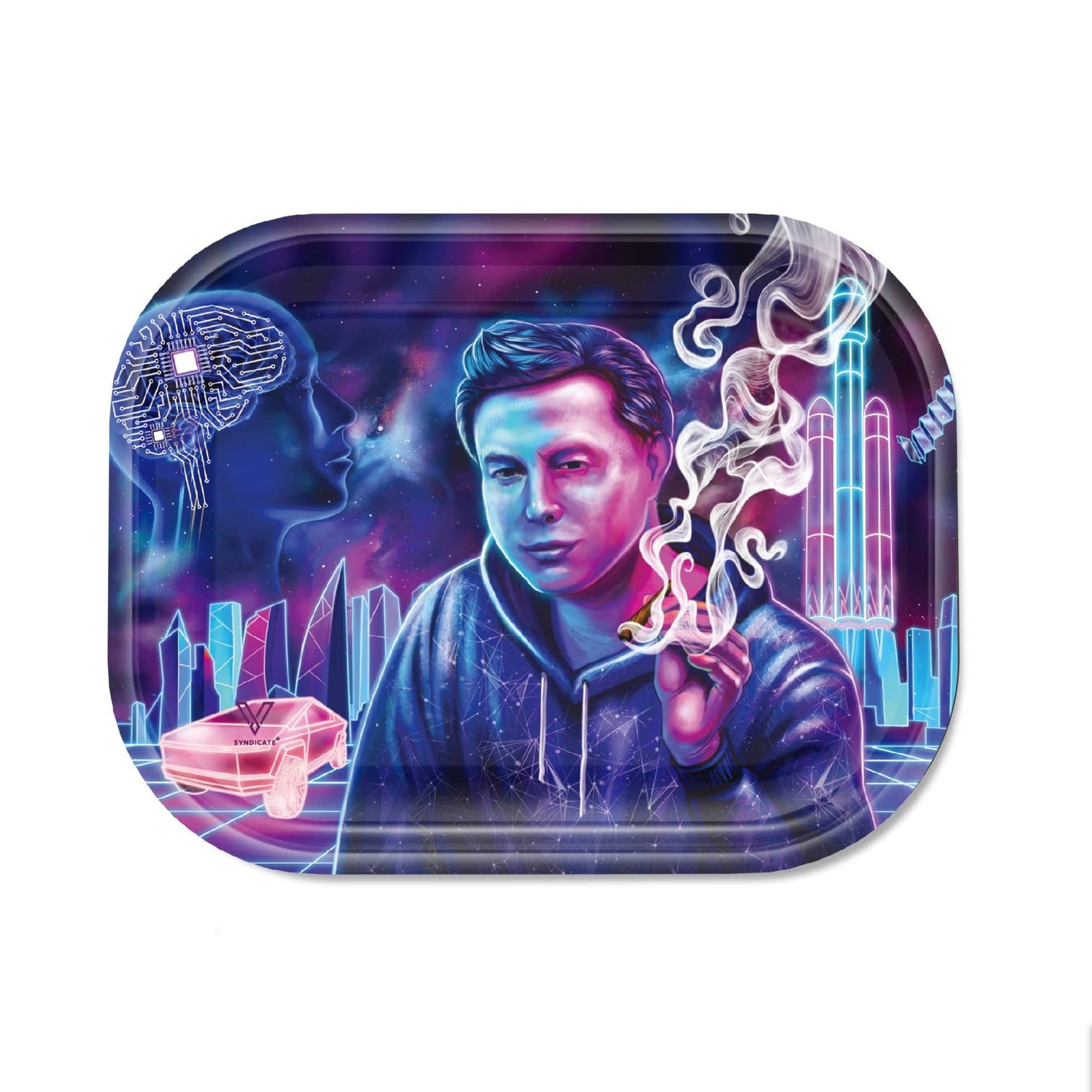 V Syndicate Space X-Hale Metal Rolling Tray 7in