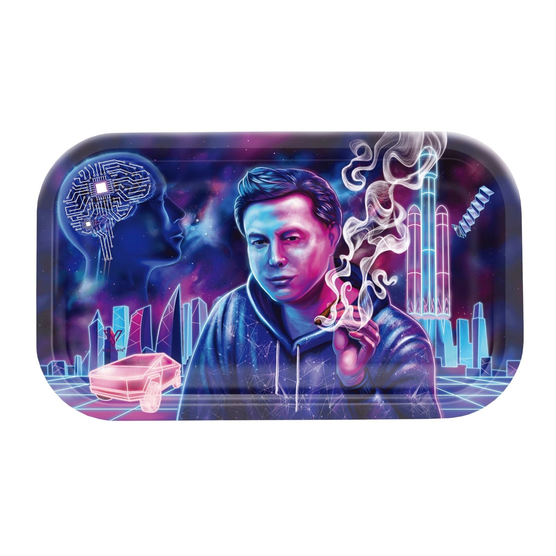 V Syndicate Space X-Hale Metal Rolling Tray 7in