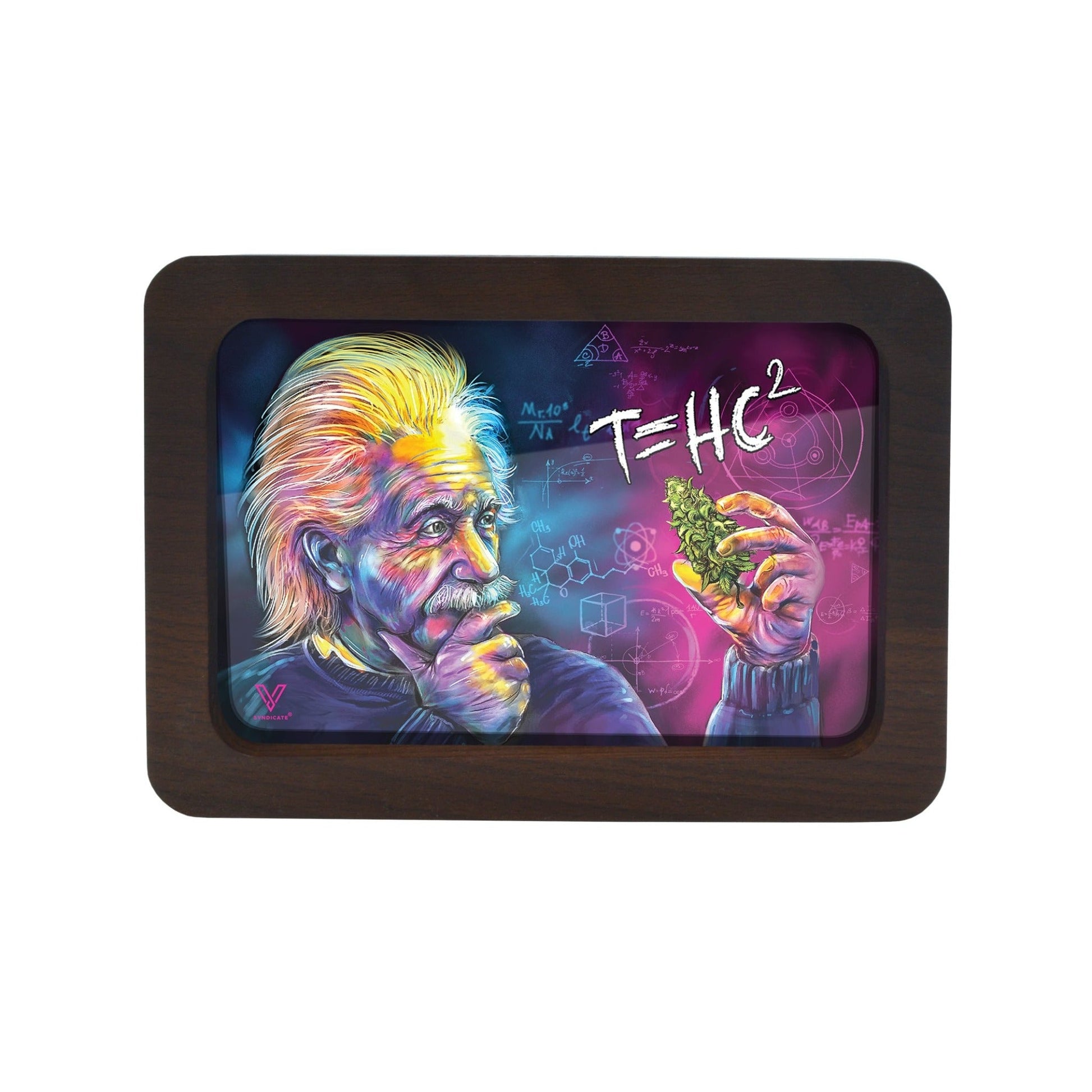V Syndicate T=HC2 3D HD Wood Rolling Tray 8in