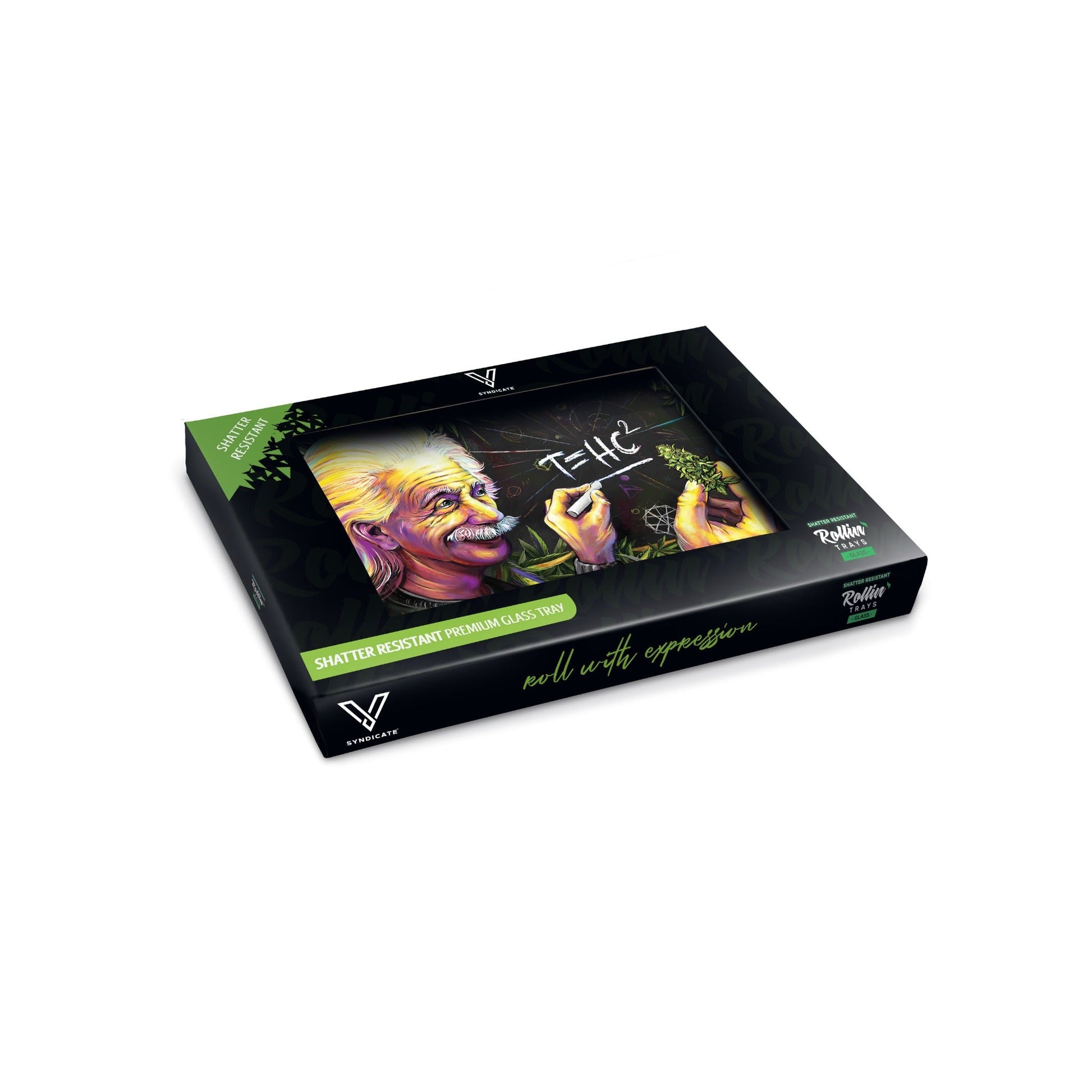 V Syndicate Glass Rolling Tray 6.75in