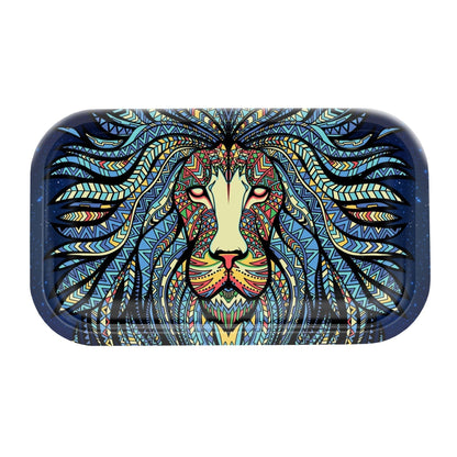 V Syndicate Tribal Lion Metal Rolling Tray 7in