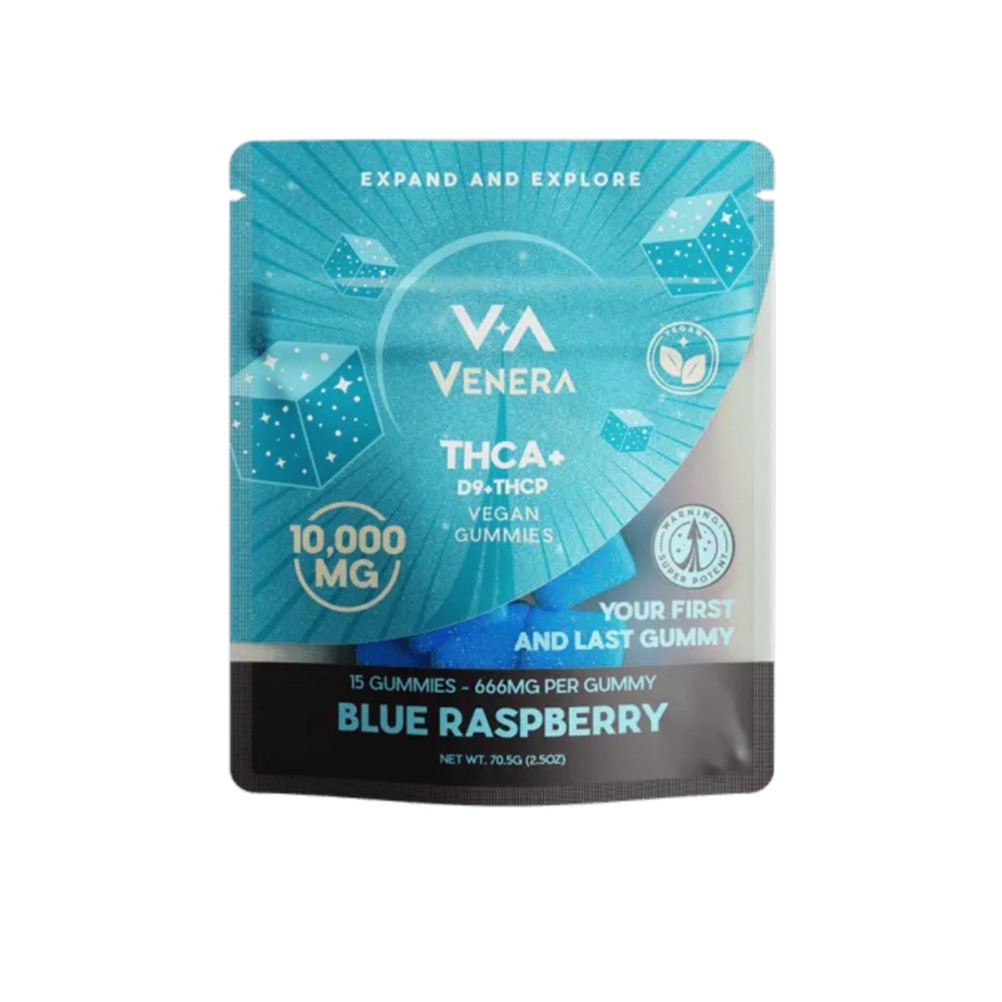 Venera Blue Raspberry THC-A Gummies 10000mg