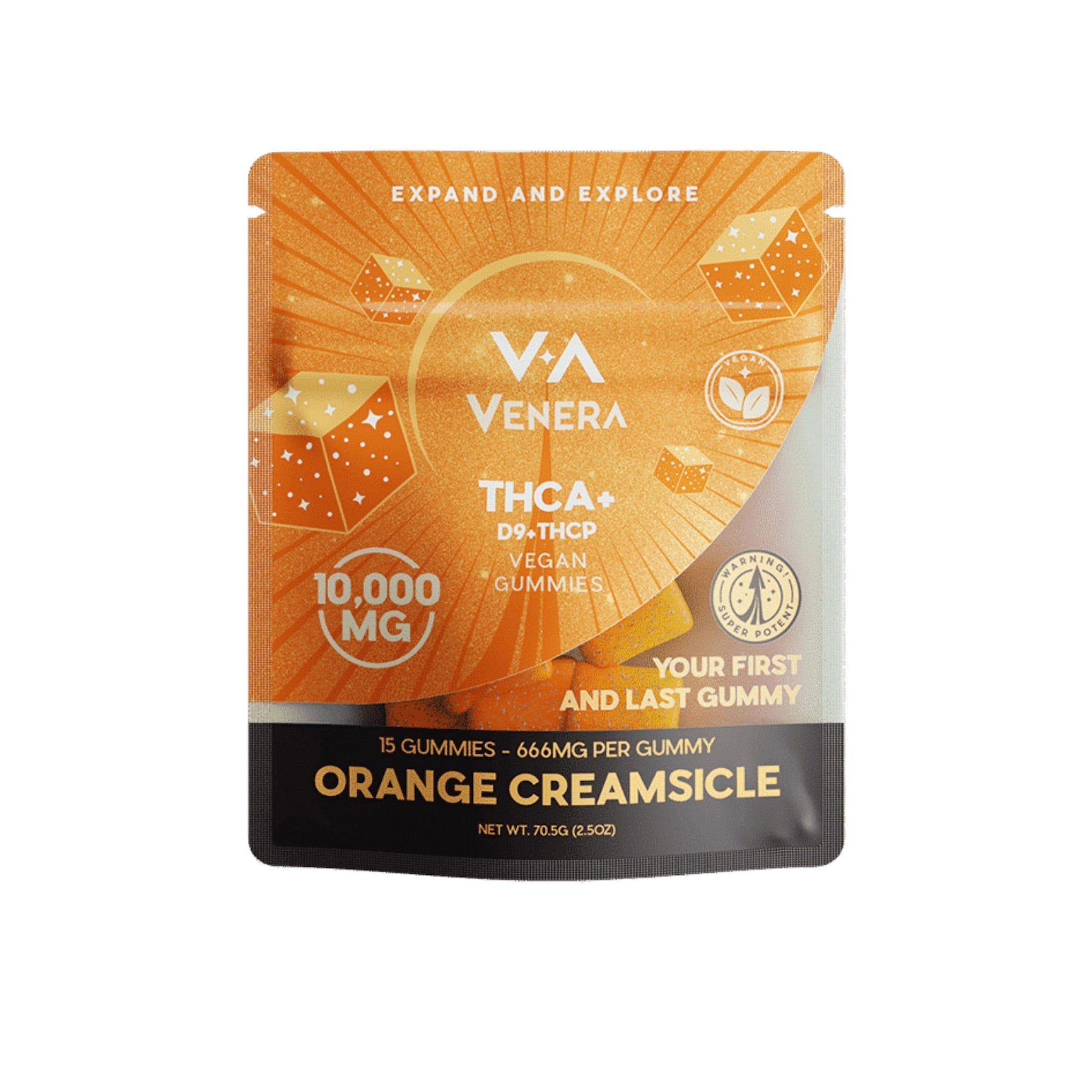 Venera THC-A Orange Creamsicle Gummies 10000mg