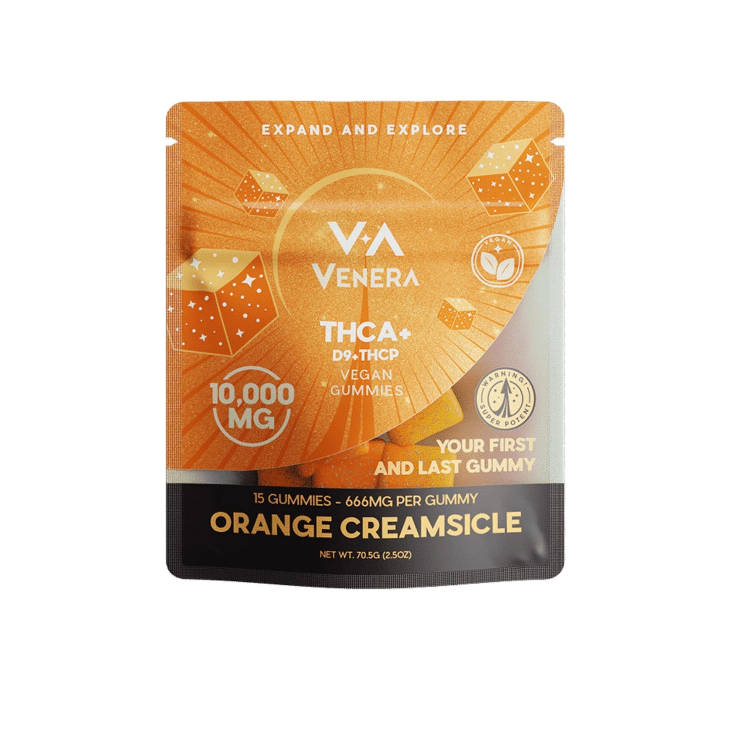 Venera THC-A Orange Creamsicle Gummies 10,000mg 15ct