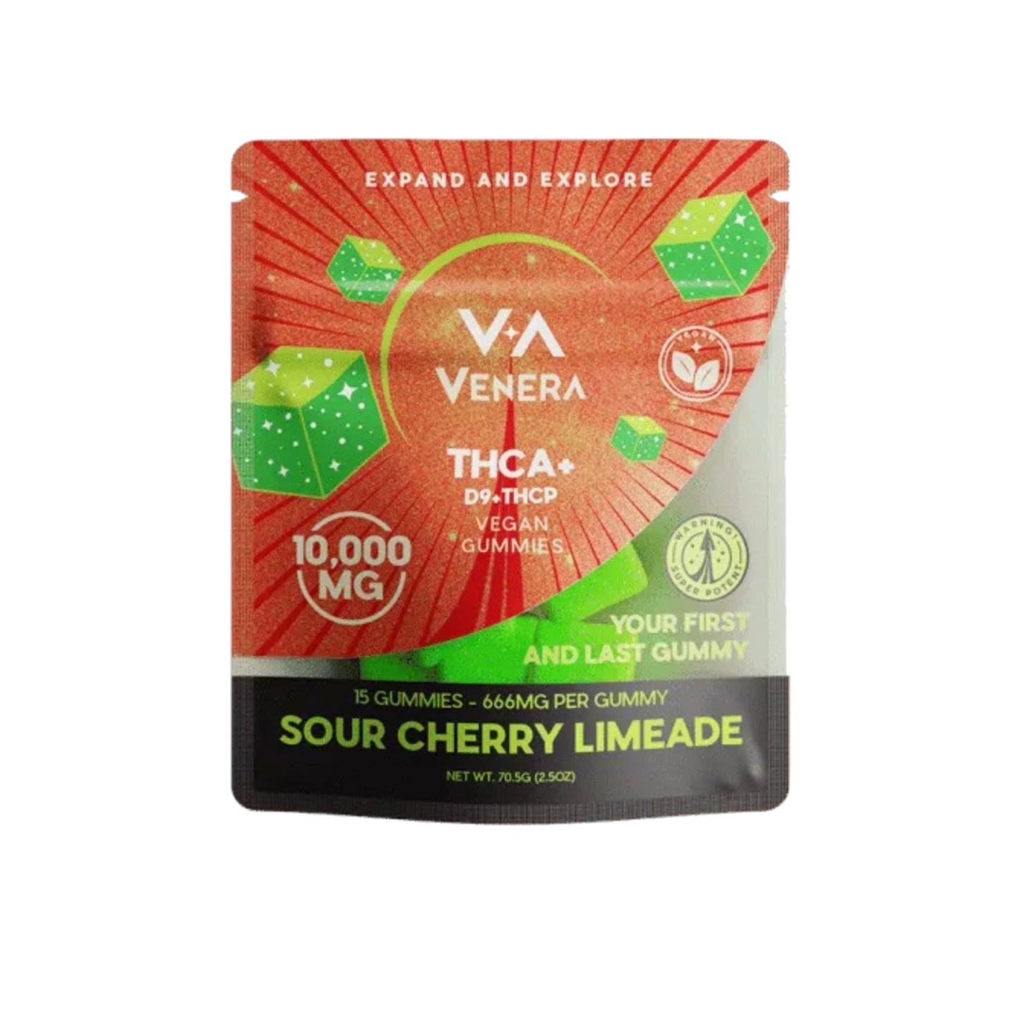 Venera THC-A Sour Cherry Gummies 10000mg