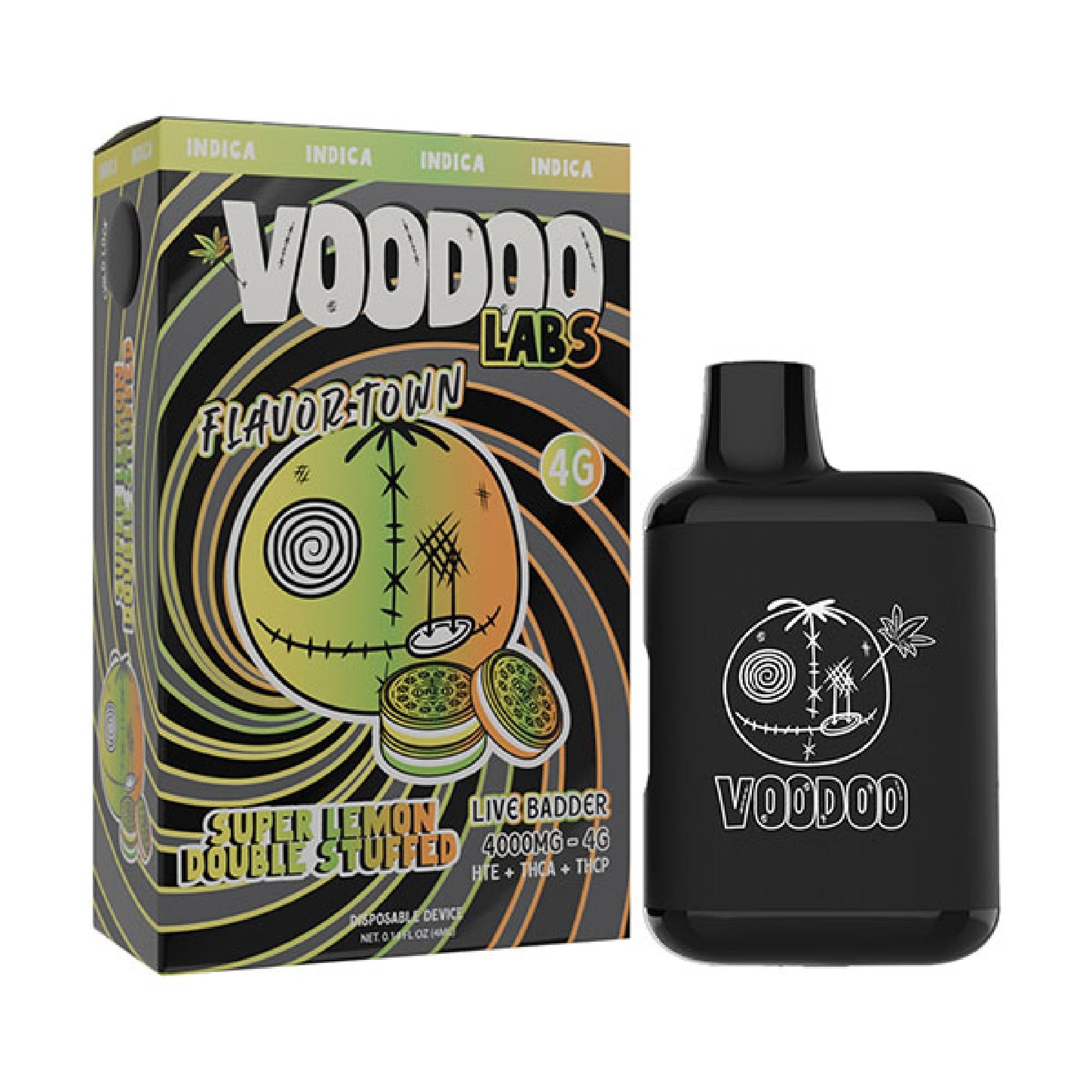 Voodoo Flavortown Live Badder THC-A Vaporizer 4000mg