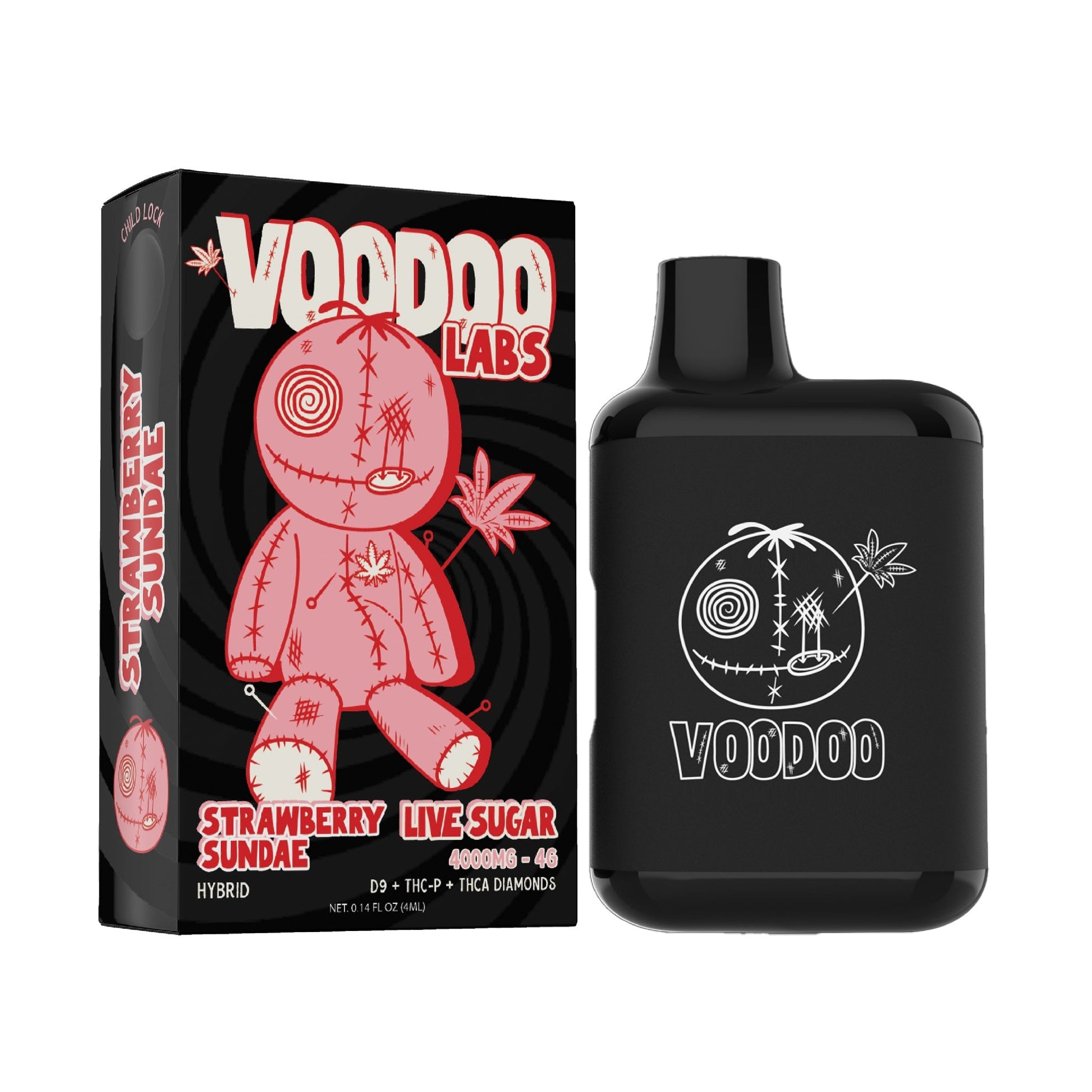 Voodoo Live Sugar THC Vaporizer 4000mg