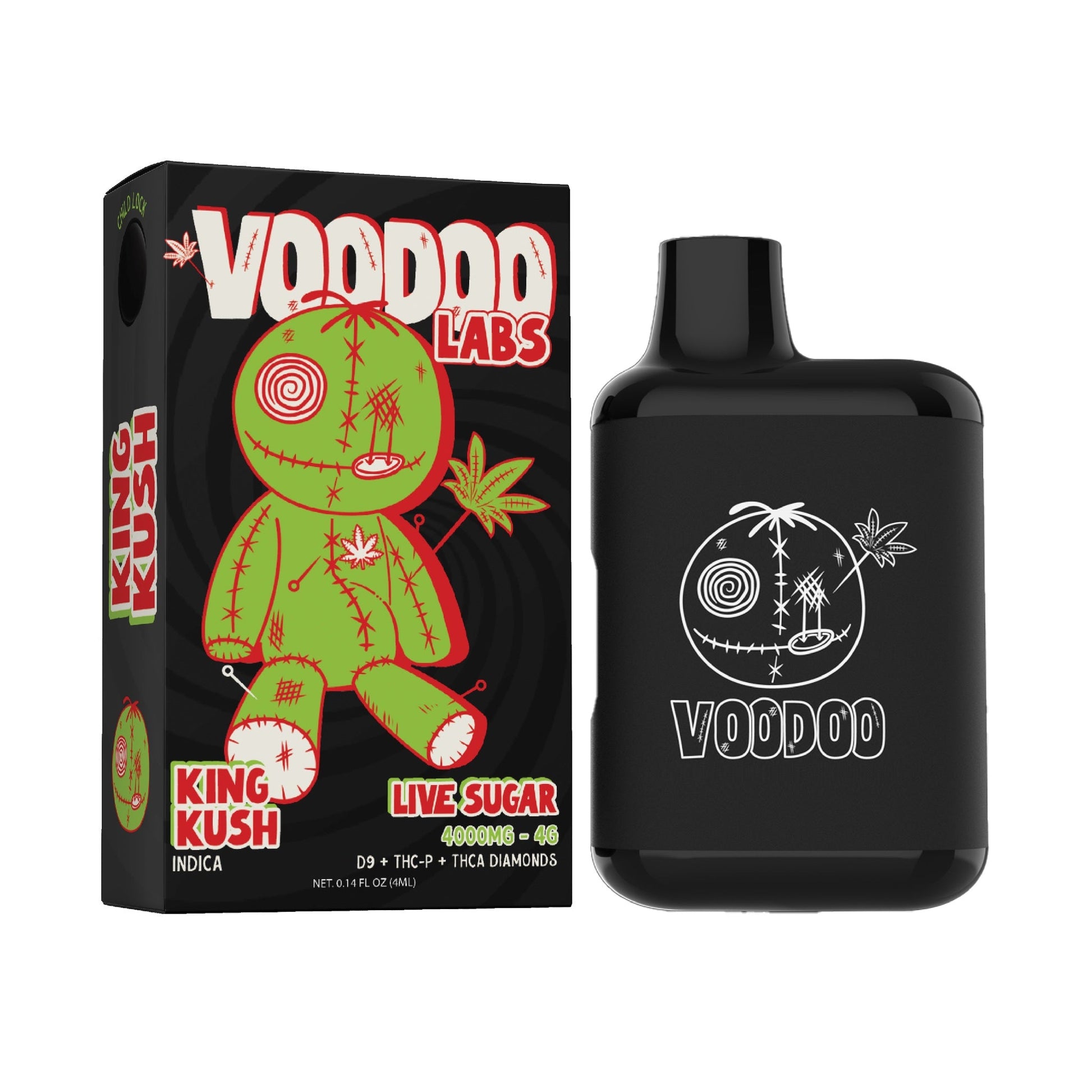Voodoo Live Sugar THC Vaporizer 4000mg