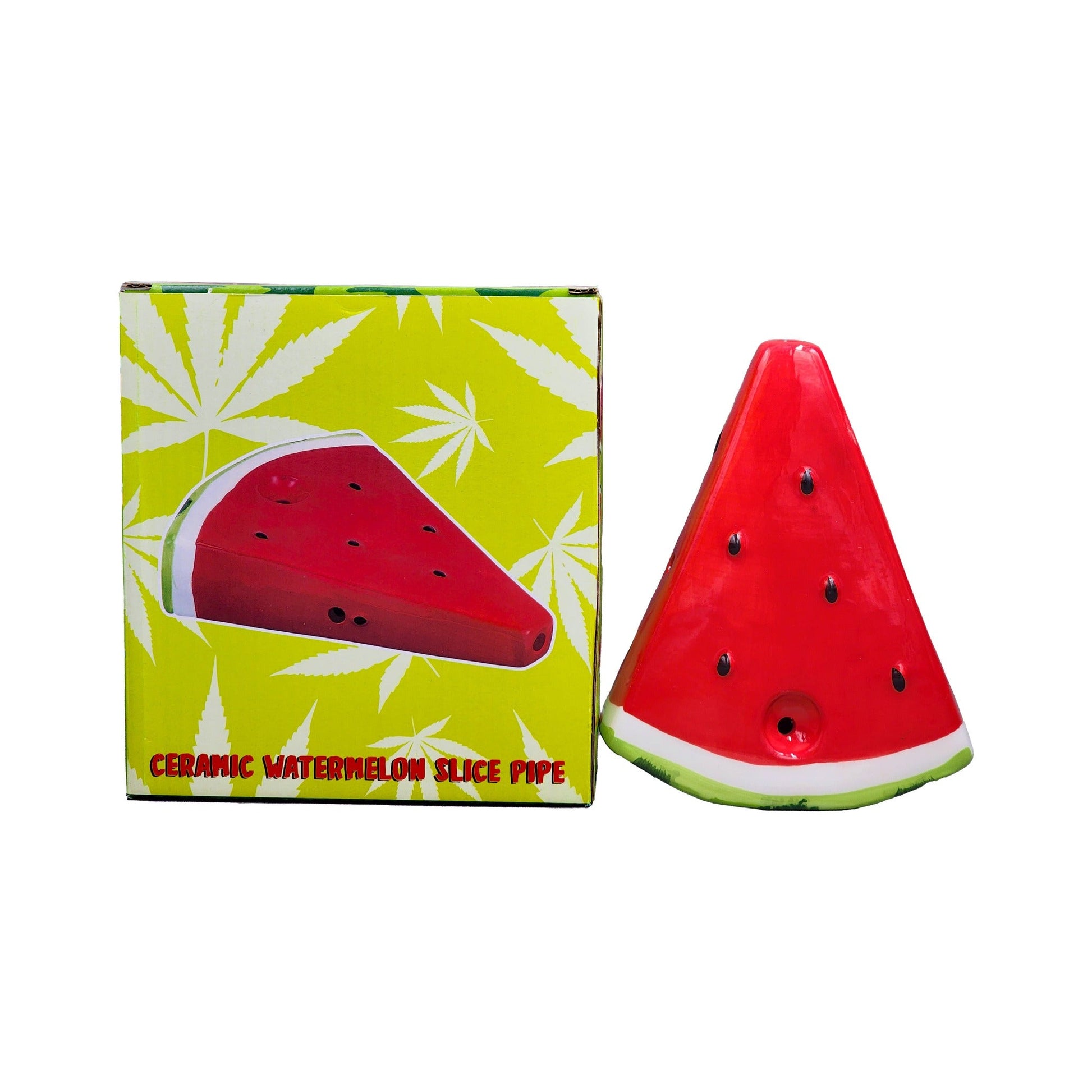 Fashioncraft Watermelon Slice Pipe 6in Ceramic