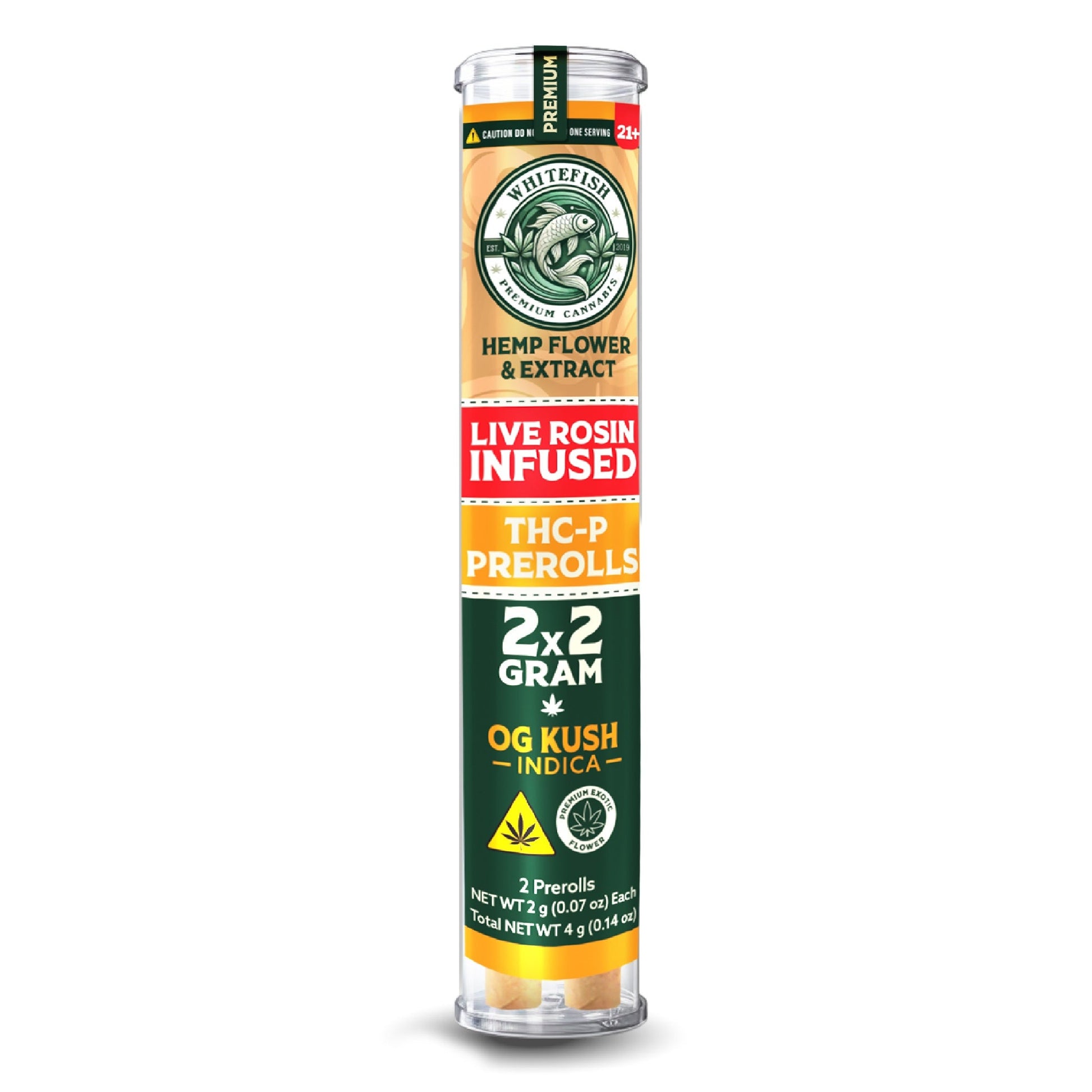White Fish Live Rosin THC-P Pre-Roll 4g 2ct