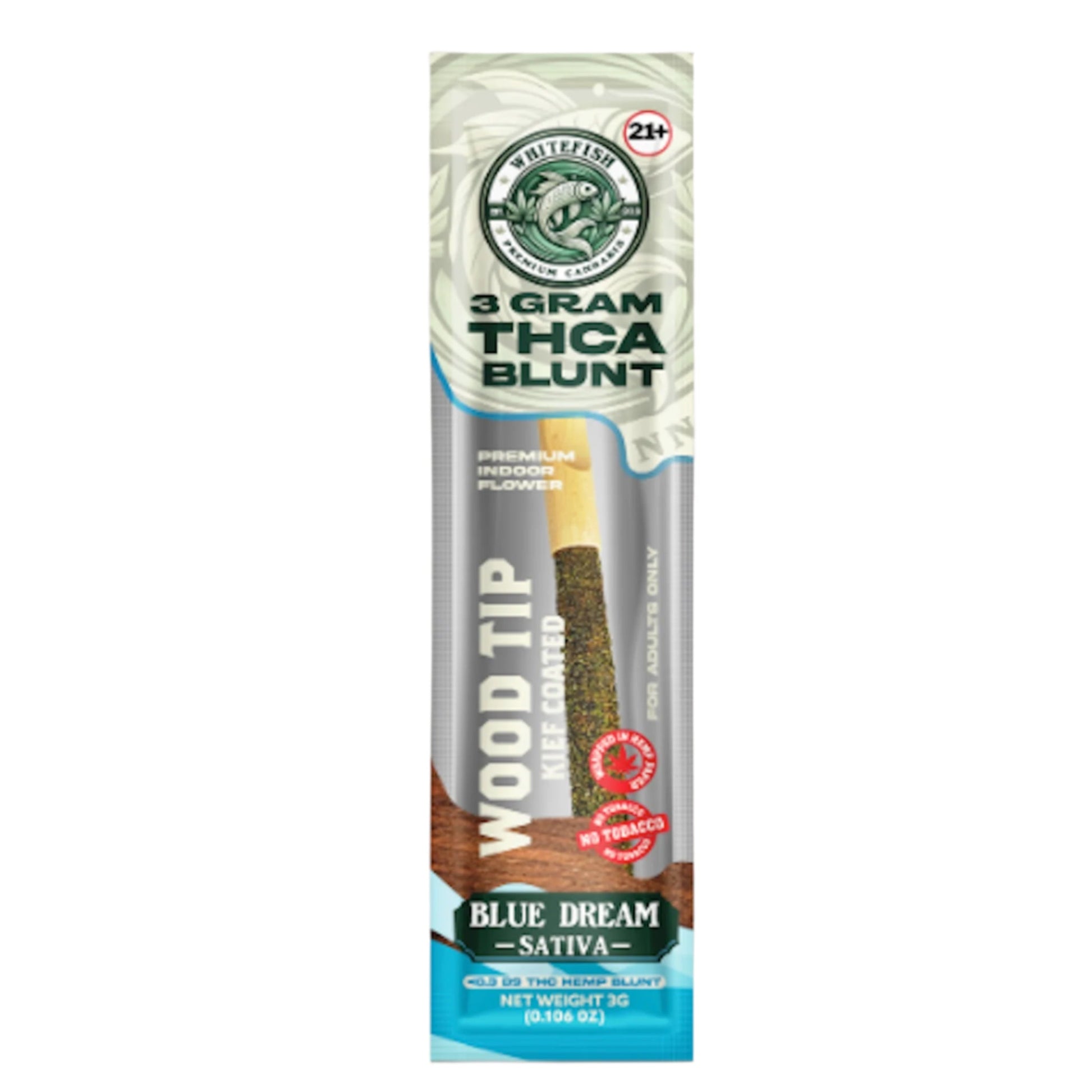 White Fish Wood Tip THC-A Blunt 3g