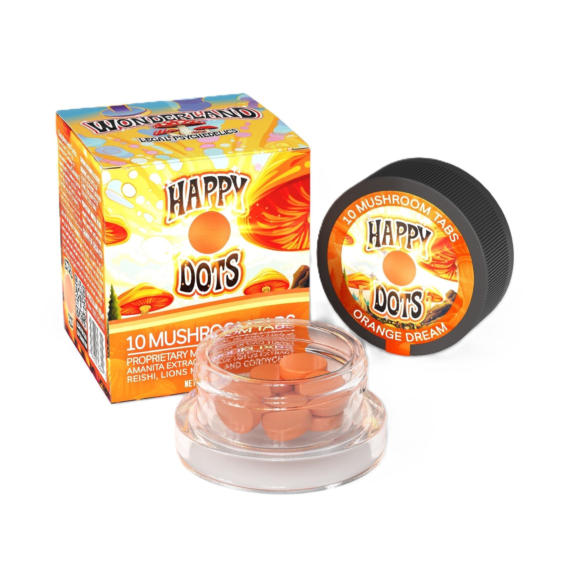 Happy Dots Wonderland Mushroom Tabs 10ct