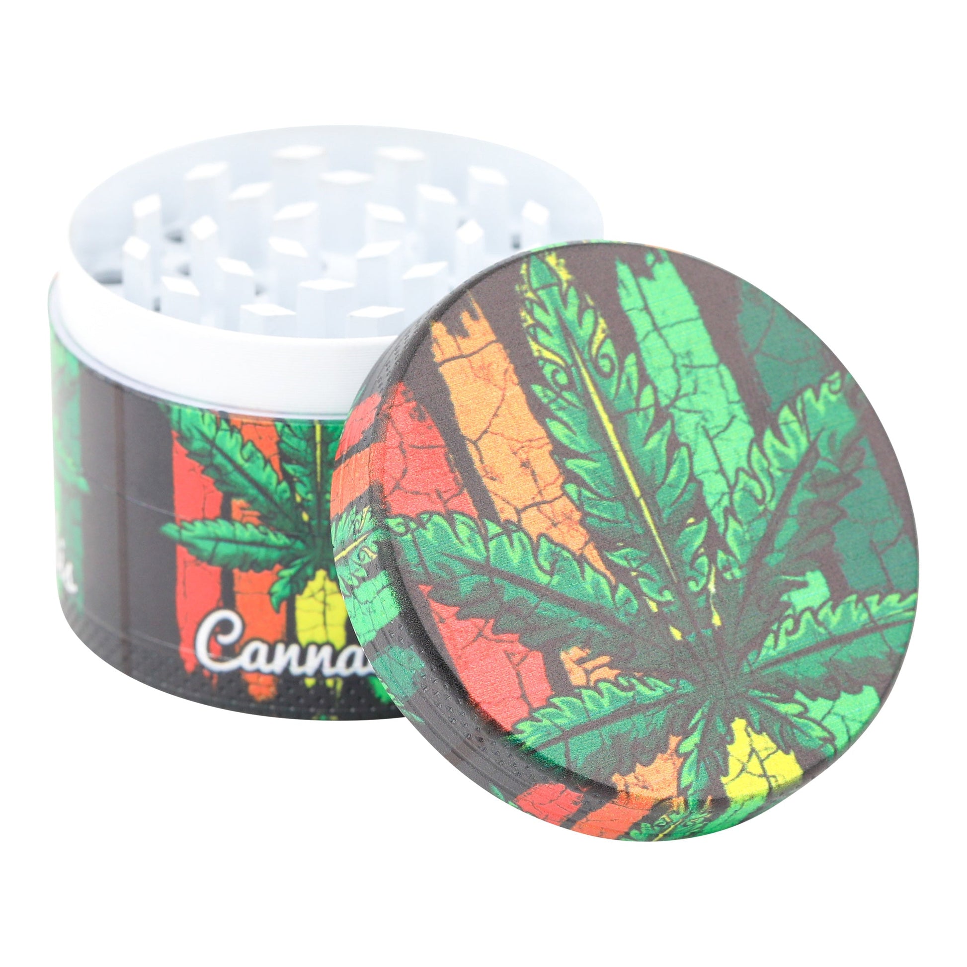 Everything 420 Wrapped Leaf Grinder 50mm 4-Piece Metal