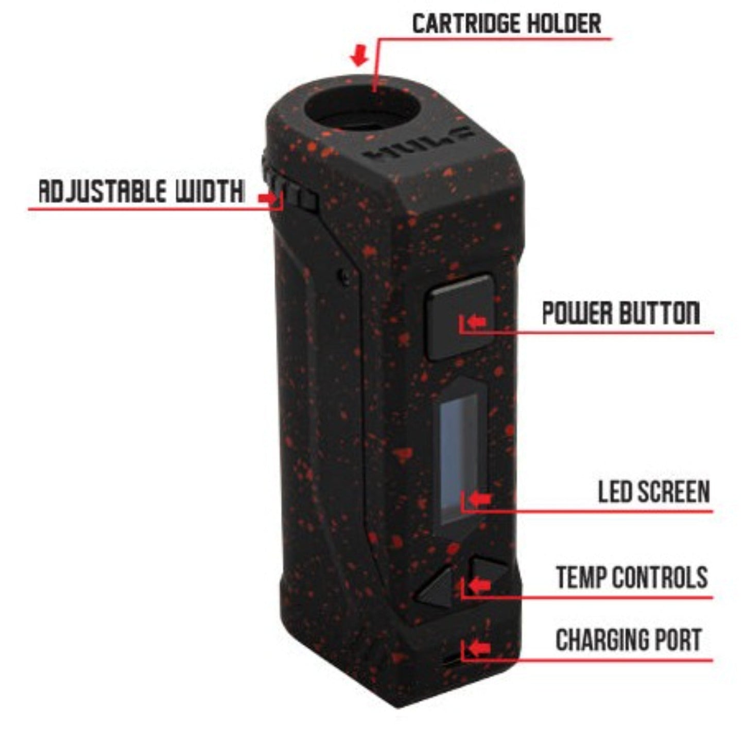 Wulf UNI Pro Adjustable Cartridge Vape 4in
